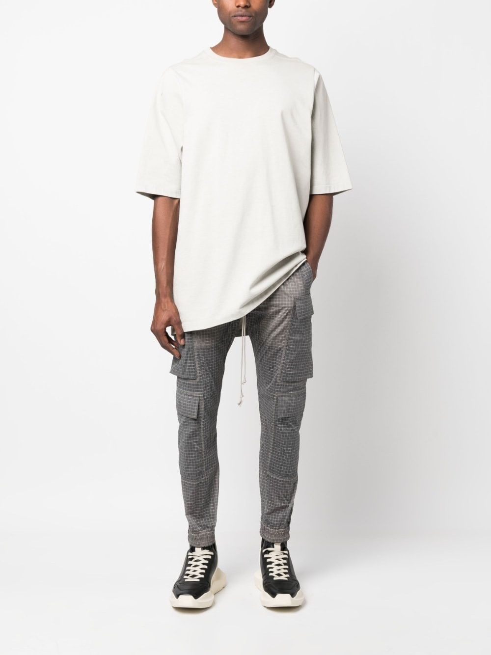 Rick Owens o1y0325 Cargo Pant in Grey/White Size US 36 / EU 52 - 5 Thumbnail