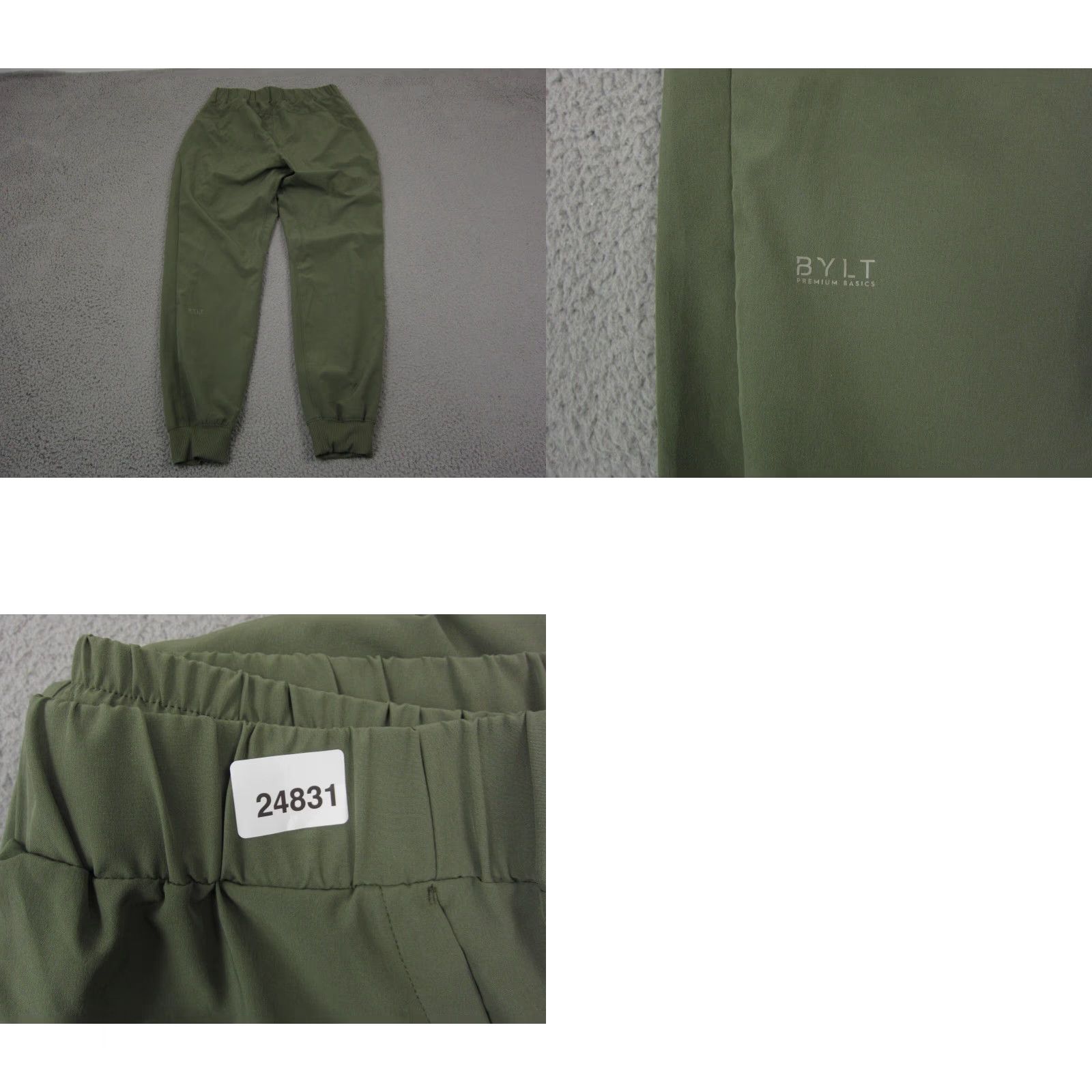Vintage Bylt Joggers Womens Large Green Pants Baggy Fit Drawstring Poly Spandex Activewear Casual Travel Workwear 90s Style Wide-Leg Inseam 30 in Womens Size 36" / US 14 / IT 50 - 10 Thumbnail