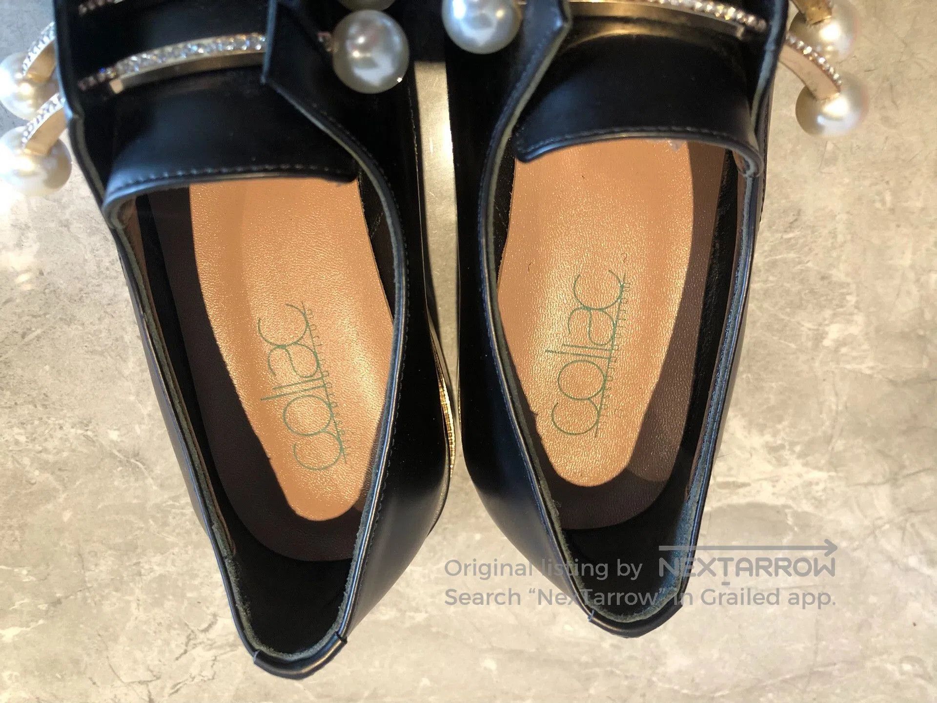 Japanese Brand Coliac Pearl-Embellished Shoes. Size US 6 / IT 36 - 7 Thumbnail