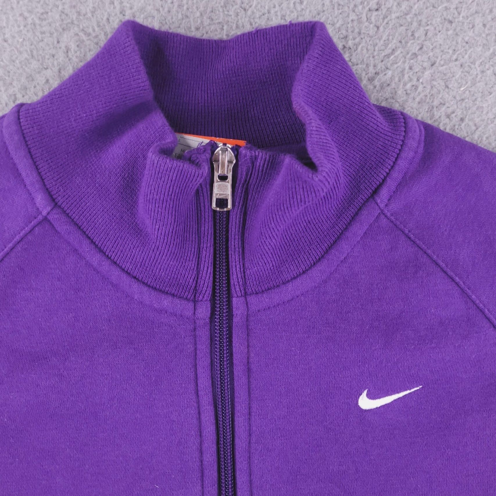 Nike Nike Sweatshirt Womens Large Purple Retro Vintage Zip Track Varsity Size L / US 10 / IT 46 - 4 Thumbnail