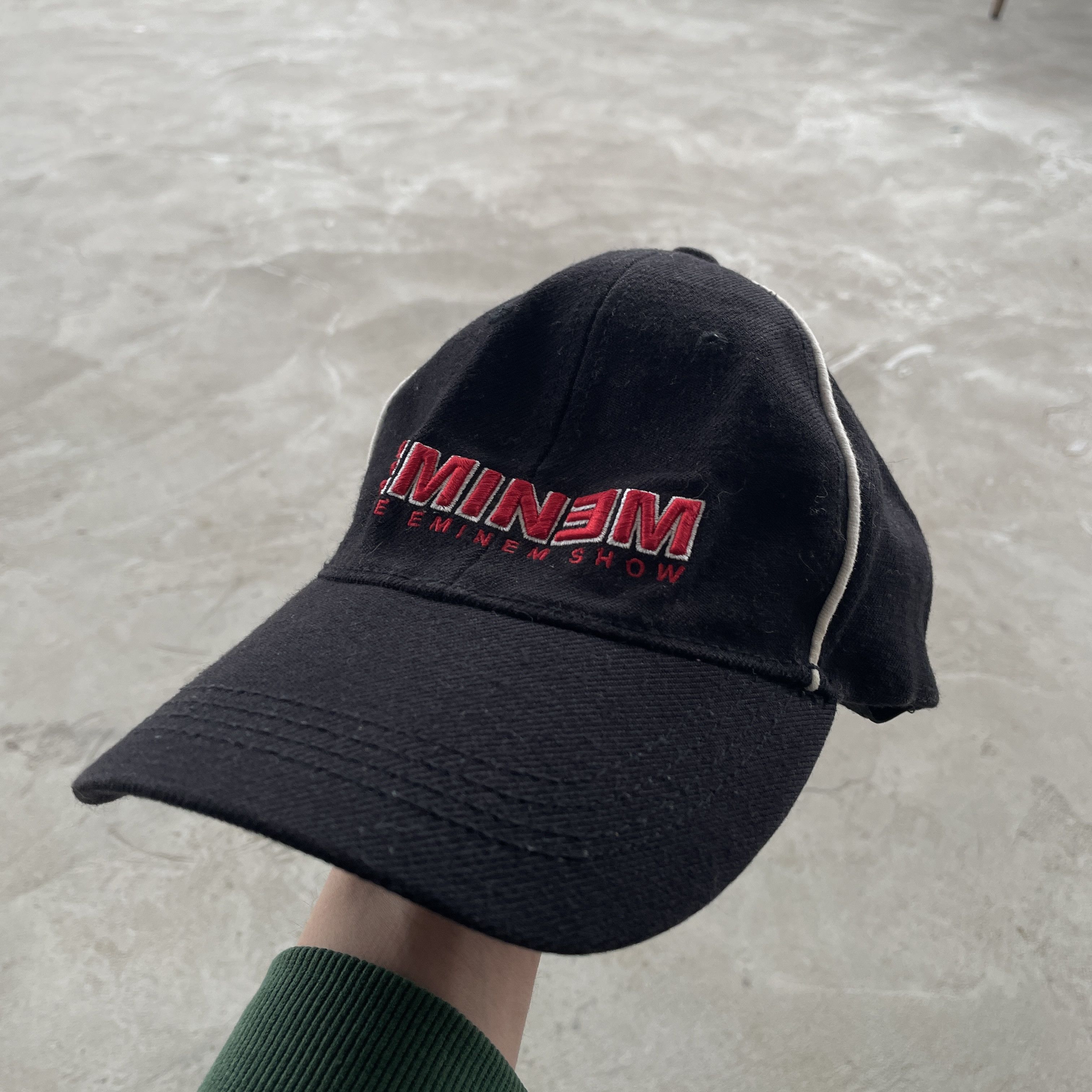 Eminem Vintage Eminem The Show Hat Promo Rap Merch Cap Black Red Size ONE SIZE - 1 Thumbnail