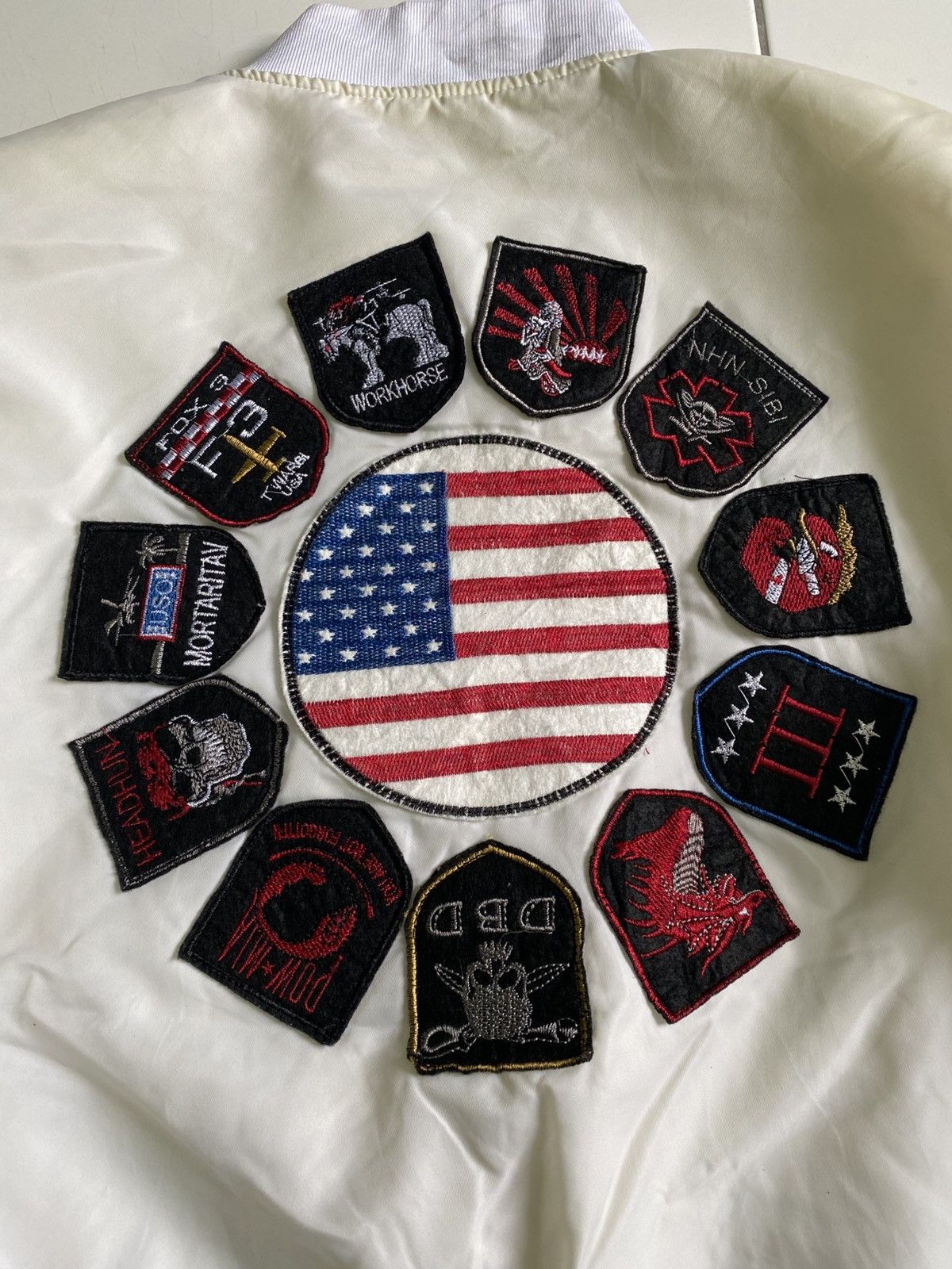 AlphaStyle × American Stitch Vintage 90s American stitch Picture army Quilted Jackets Size US L / EU 52-54 / 3 - 10 Thumbnail