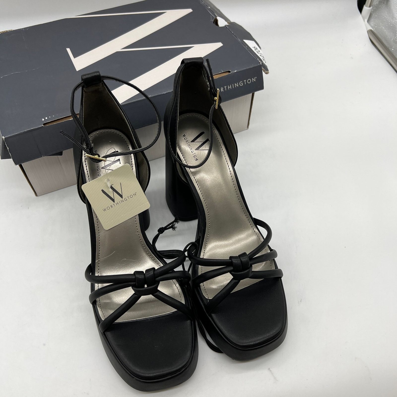 Other Worthington Womens Ellsworth Heeled Sandals Black Size US 9 / IT 39 - 4 Thumbnail