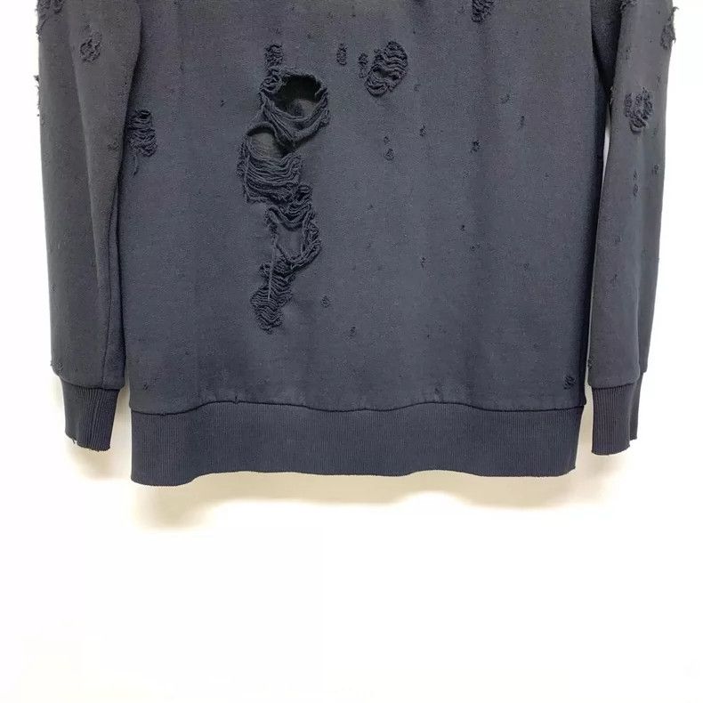 Givenchy Givenchy Black Ripped Crewneck Sweatshirt 2506-Nextarrow Size US XS / EU 42 / 0 - 4 Thumbnail