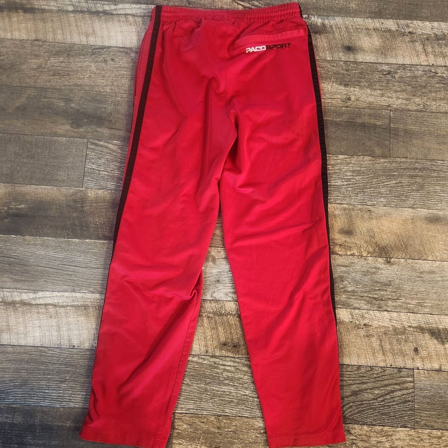 Vintage VINTAGE Paco Sport Athletic Pants Mens M Red Logo Hip Hop Streetwear Pants Men Red Logo Hip Hop Streetwear Size US 31 - 7 Thumbnail