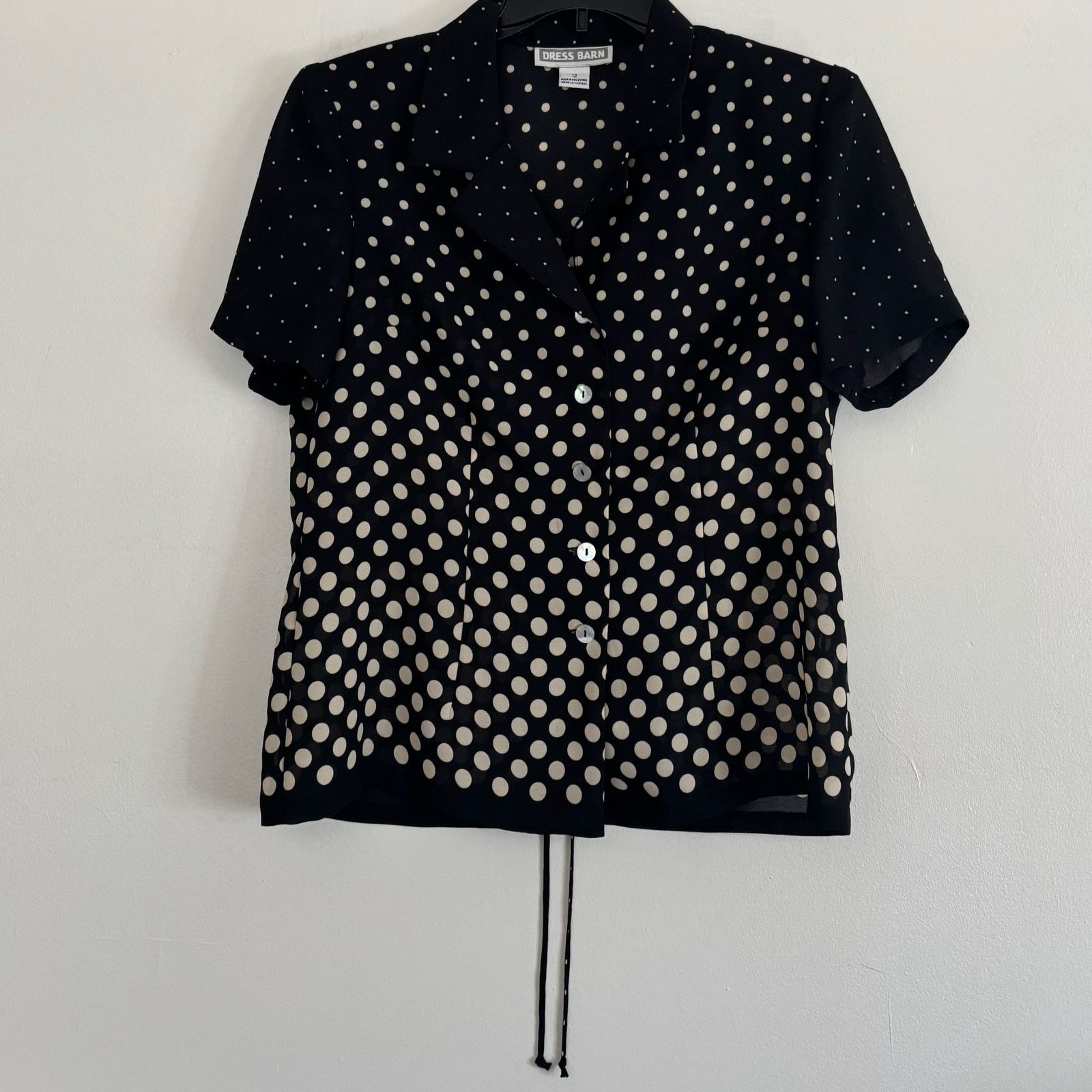 Other Dress Barn 2 Piece Black White Polka Dot Maxi Set 12 Size XL / US 12-14 / IT 48-50 - 6 Thumbnail