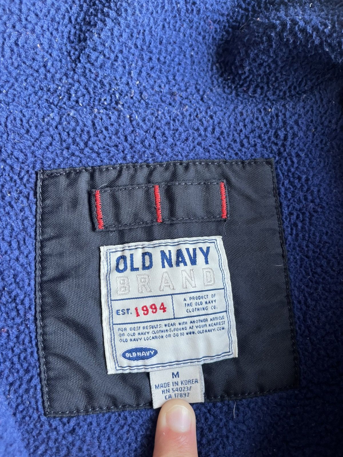 Old Navy Vintage Dark Blue Striped Old Navy Bomber Size US M / EU 48-50 / 2 - 4 Thumbnail