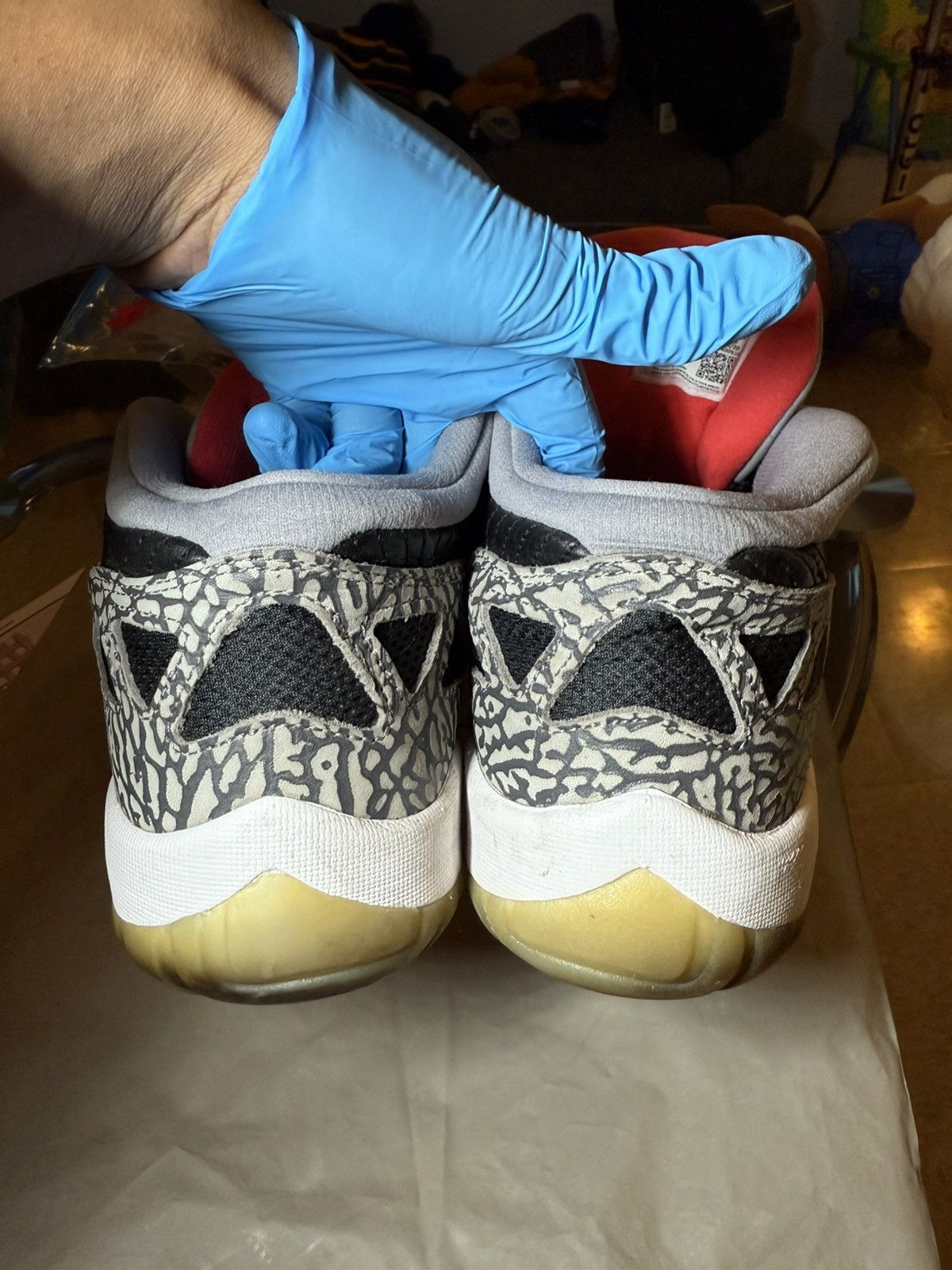Jordan Brand × Nike Black Cement Jordan 11 Size US 12 / EU 45 - 8 Thumbnail