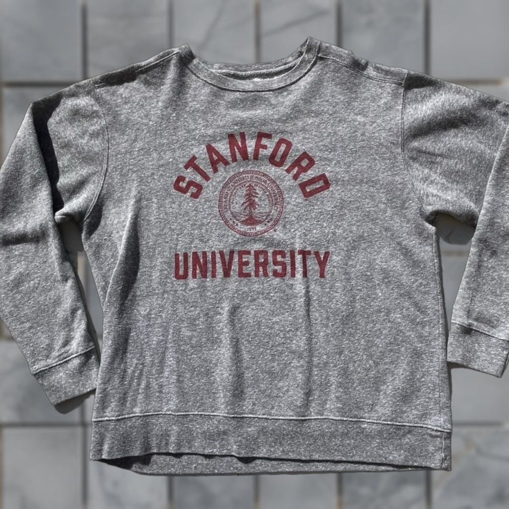 NCAA Men's Stanford University Sweatshirt Gray Spell-Out M NCAA Ivy League Collegiate Shirt Size US M / EU 48-50 / 2 - 1 Thumbnail