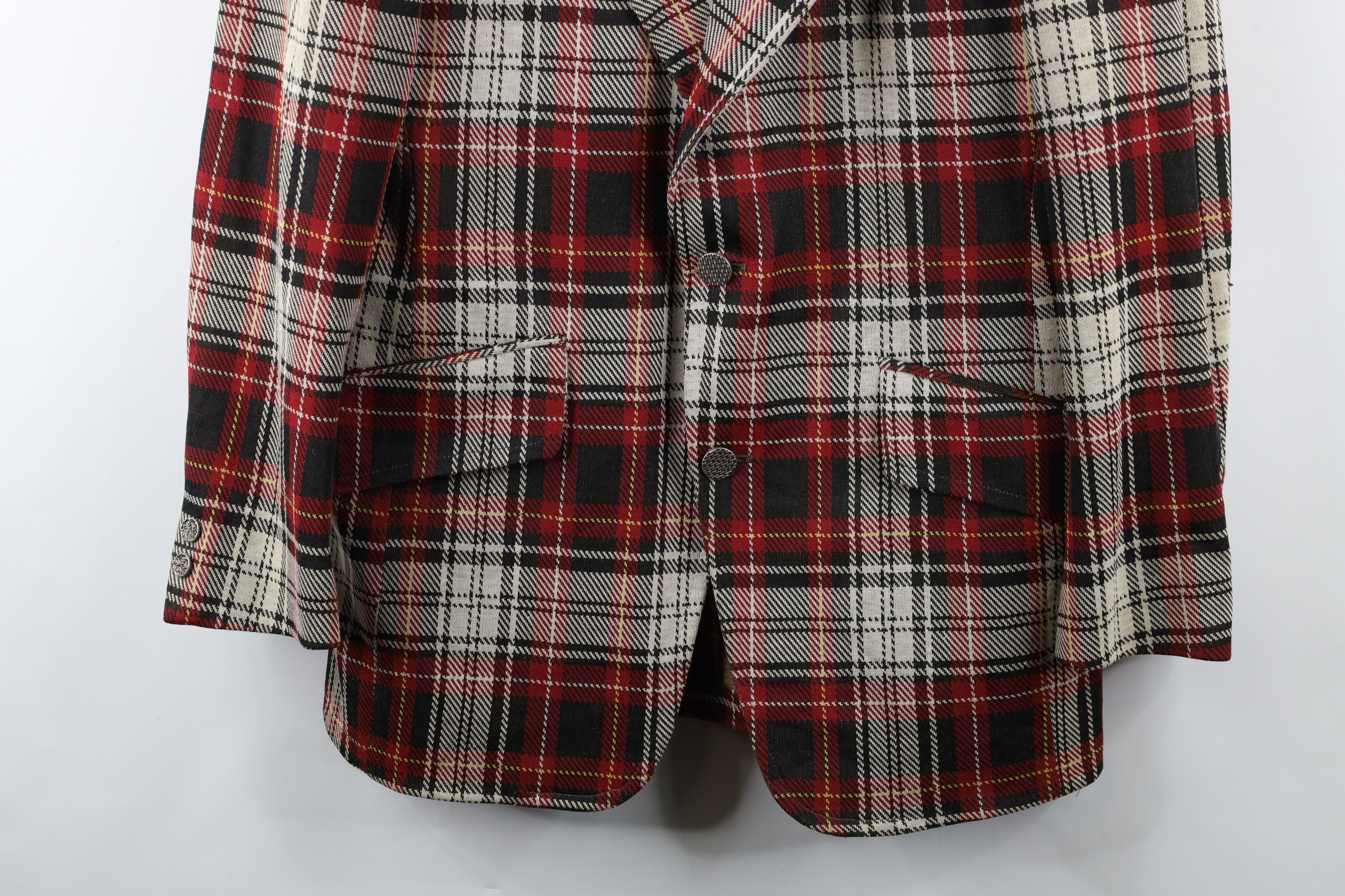 Vintage Vintage 60s 70s Streetwear Suit Coat Blazer Jacket Plaid USA Size US L / EU 52-54 / 3 - 3 Thumbnail