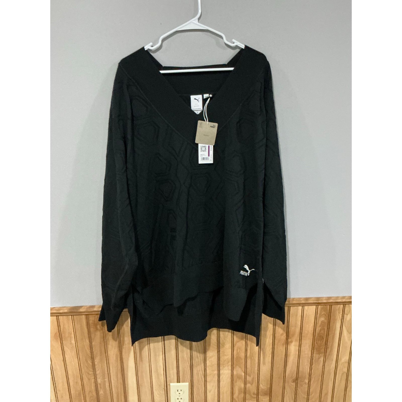 Puma PUMA LUXE SPORT T7 KNIT CREW PUMA BLACK Size 2XL Size XXL / US 16-18 / IT 52-54 - 3 Thumbnail