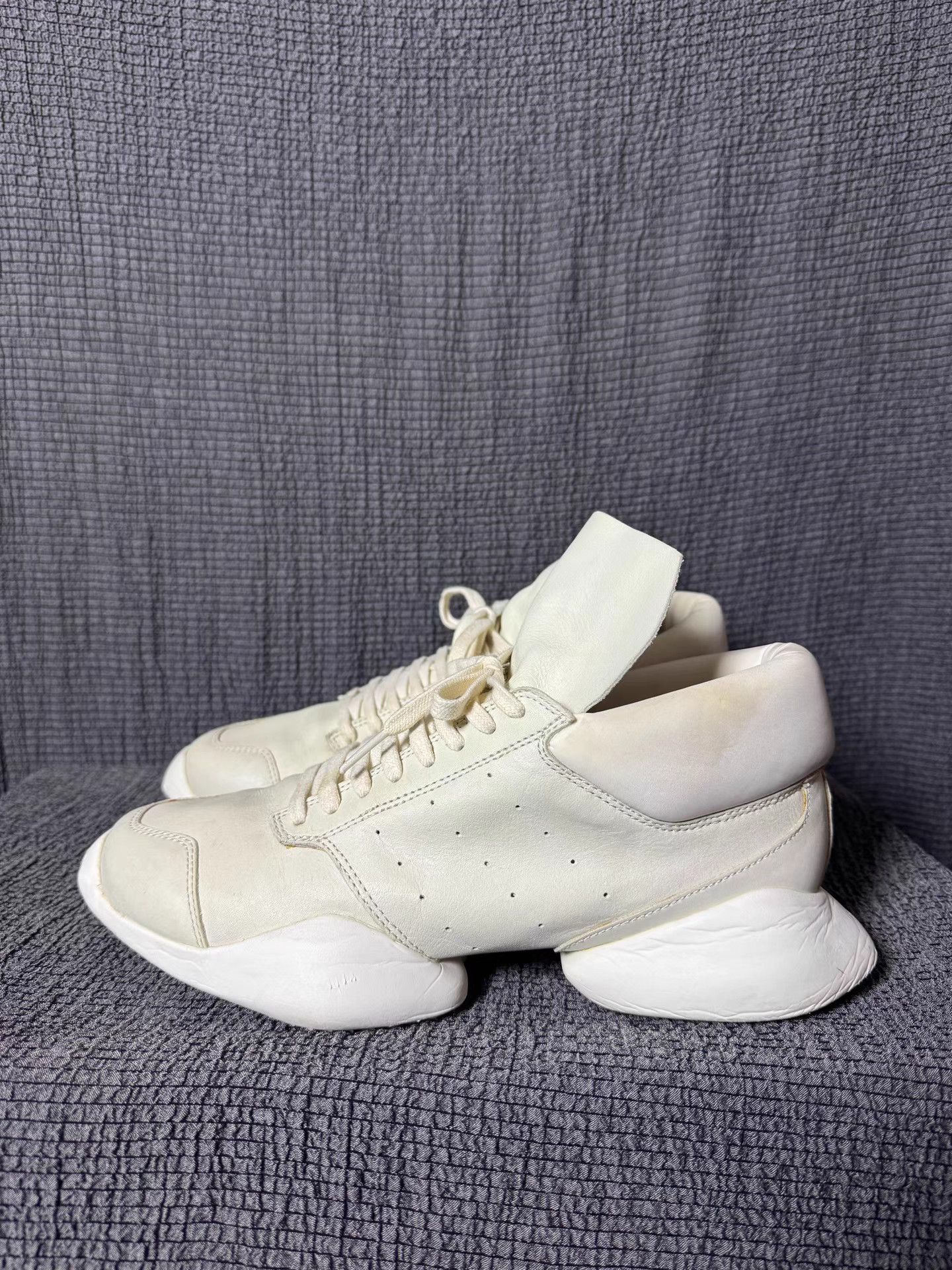 Rick Owens Rick Owens X Adidas mainline low-top hoof sneakers Size US 7.5 / EU 40-41 - 3 Thumbnail