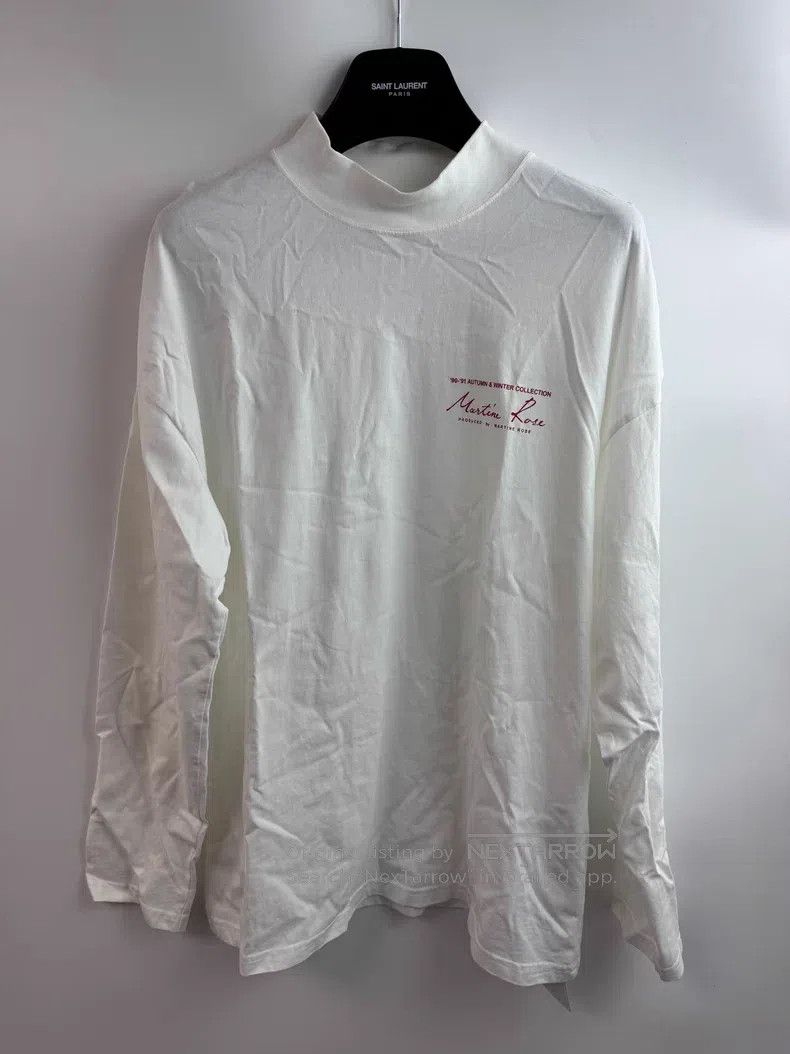 Martine Rose Martine Rose Classic white and red logo long sleeves Size US M / EU 48-50 / 2 - 1 Thumbnail