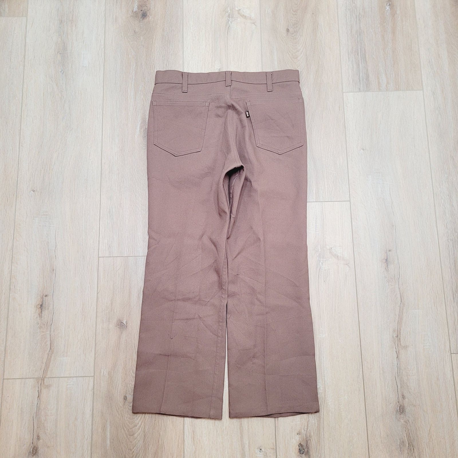 Levi's VTG 70s Levi's Sta-Prest Pants 33 Waist Short Crop Talon 42 Size US 33 - 3 Thumbnail