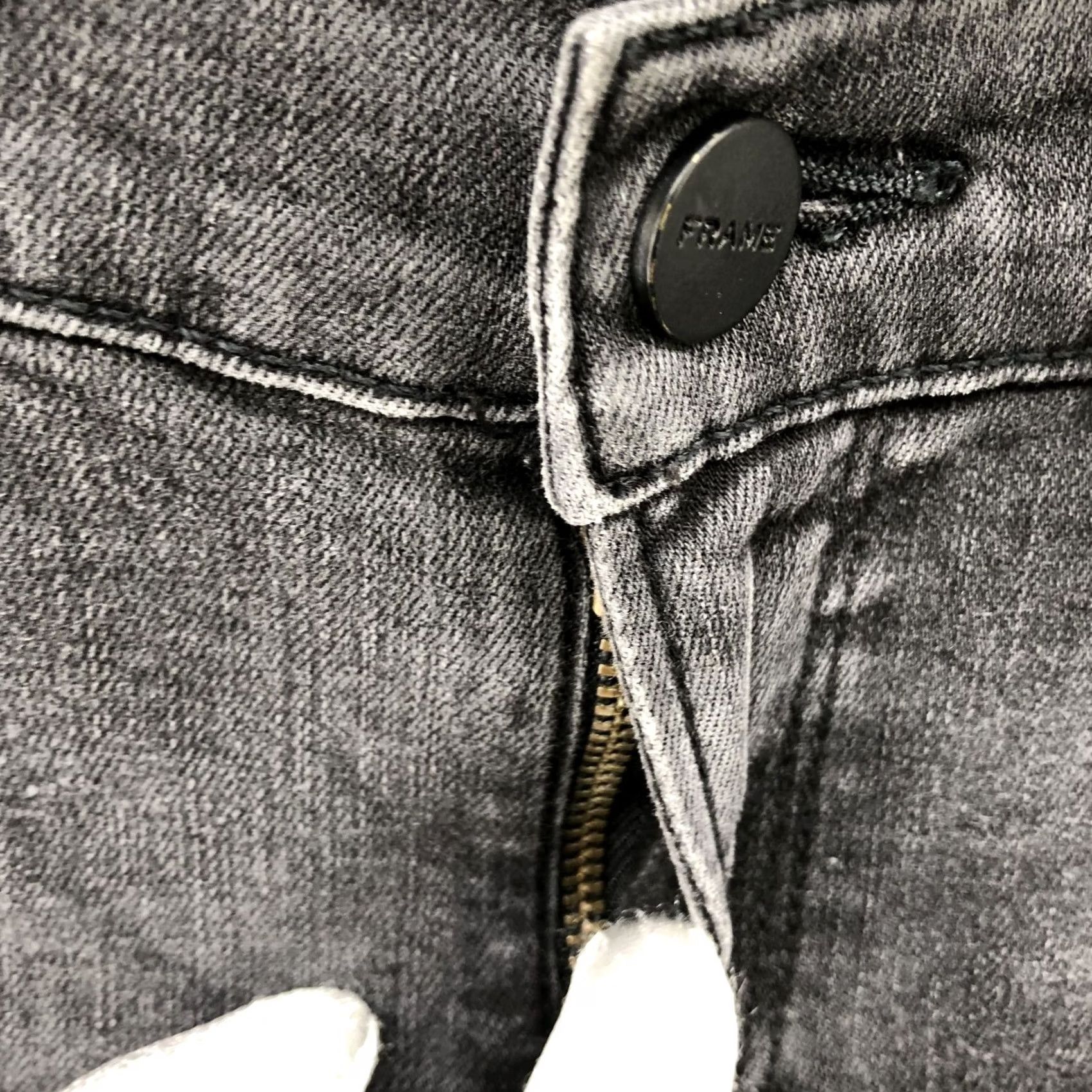 Frame VINTAGE FRAME Le Skinny De Jeanne Jeans Womens Size 25 Muddywaters Washed Black Jeans 5-Pocket Distressed Stretch Womens Medium Boysen Black MESSAGE: Size 42" / US 20 - 5 Thumbnail