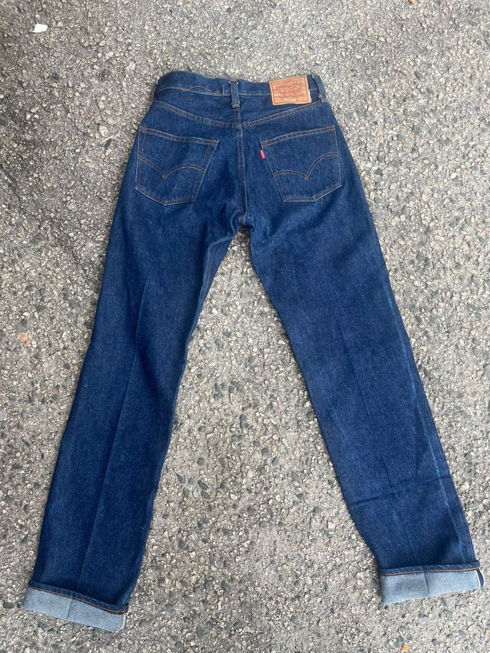 Image of Levis VTG 70's Nos Levi's 501 No6 Small E Selvedge Rindem in Blue Denim, Men's (Size 30)