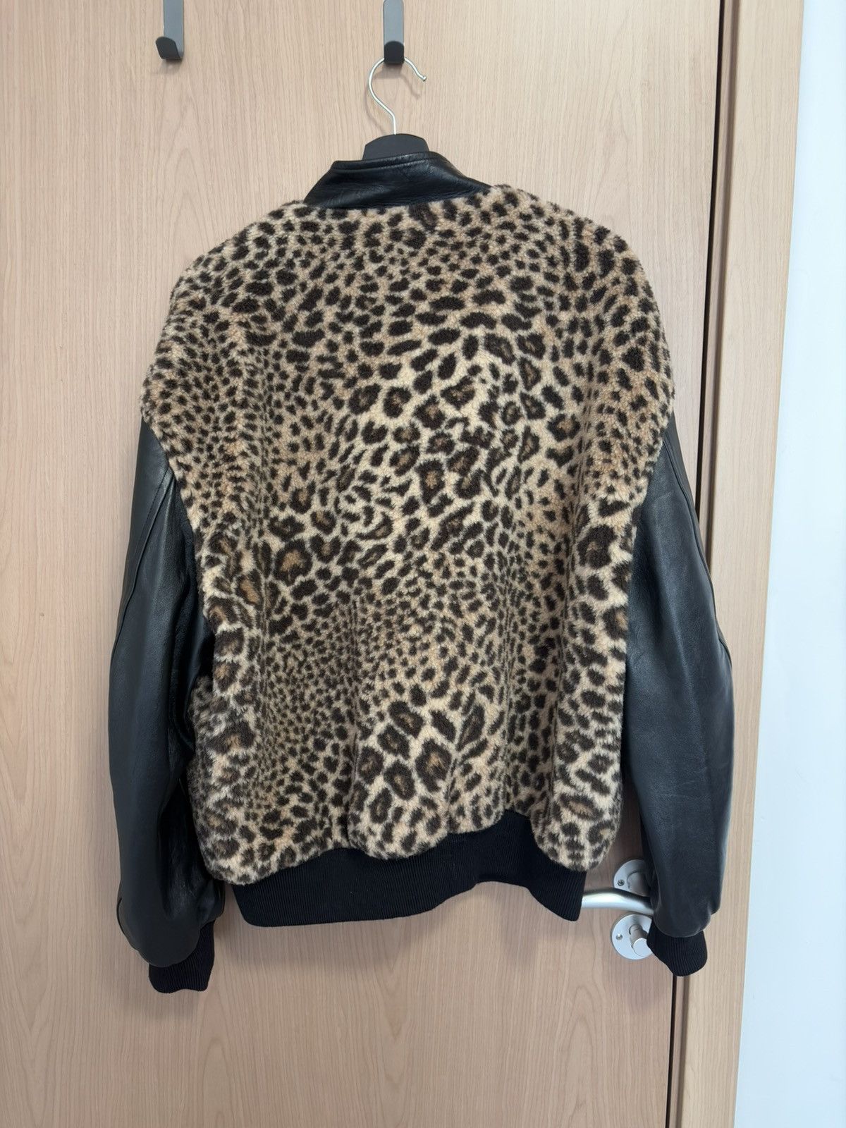 Celine Celine 22 Hedi Boy Doll Leopard Varsity Bomber Jacket Size US M / EU 48-50 / 2 - 2 Thumbnail