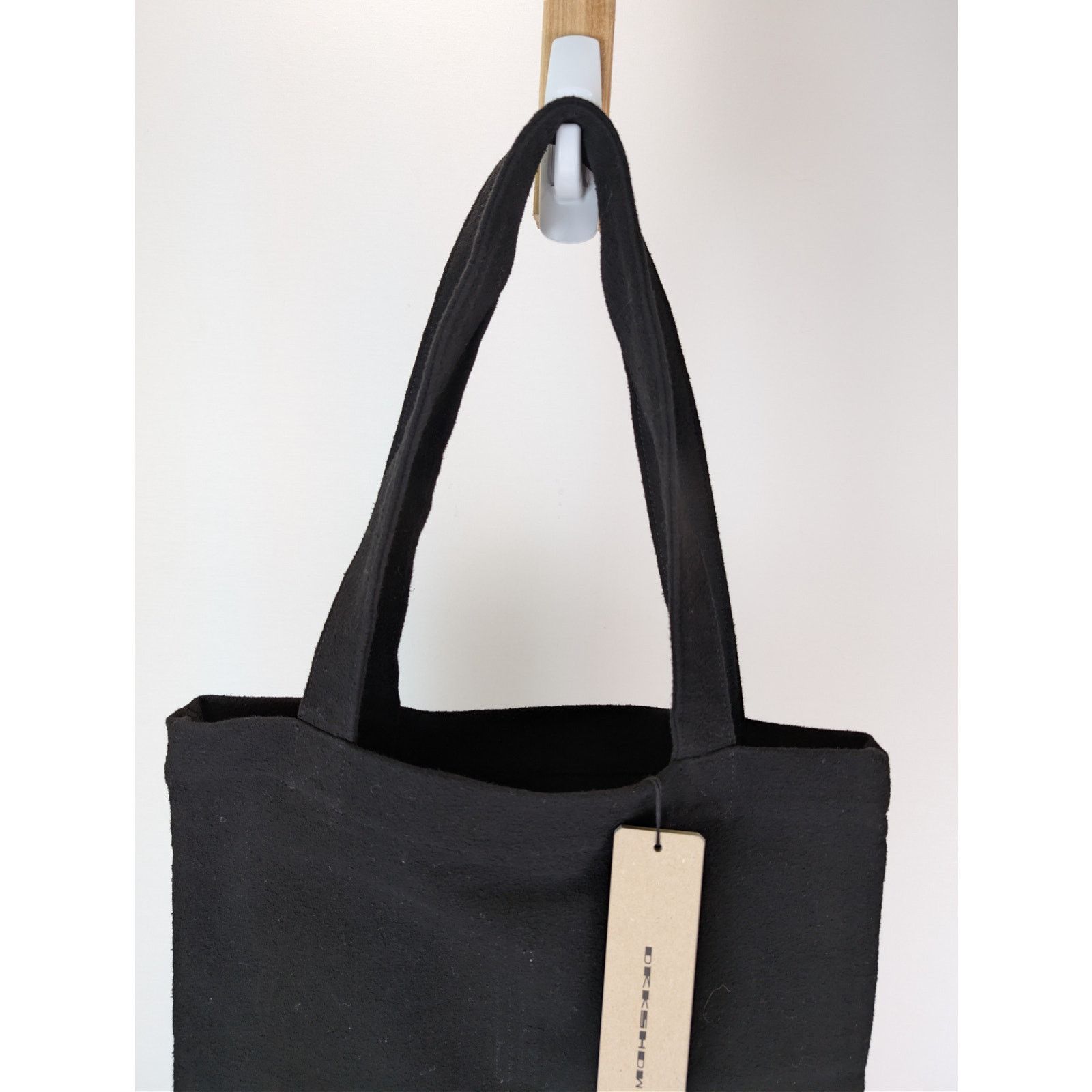 Rick Owens Drkshdw o1rshd1 Size: OS / cotton canvas shopper tote bag in Black Size ONE SIZE - 11 Thumbnail