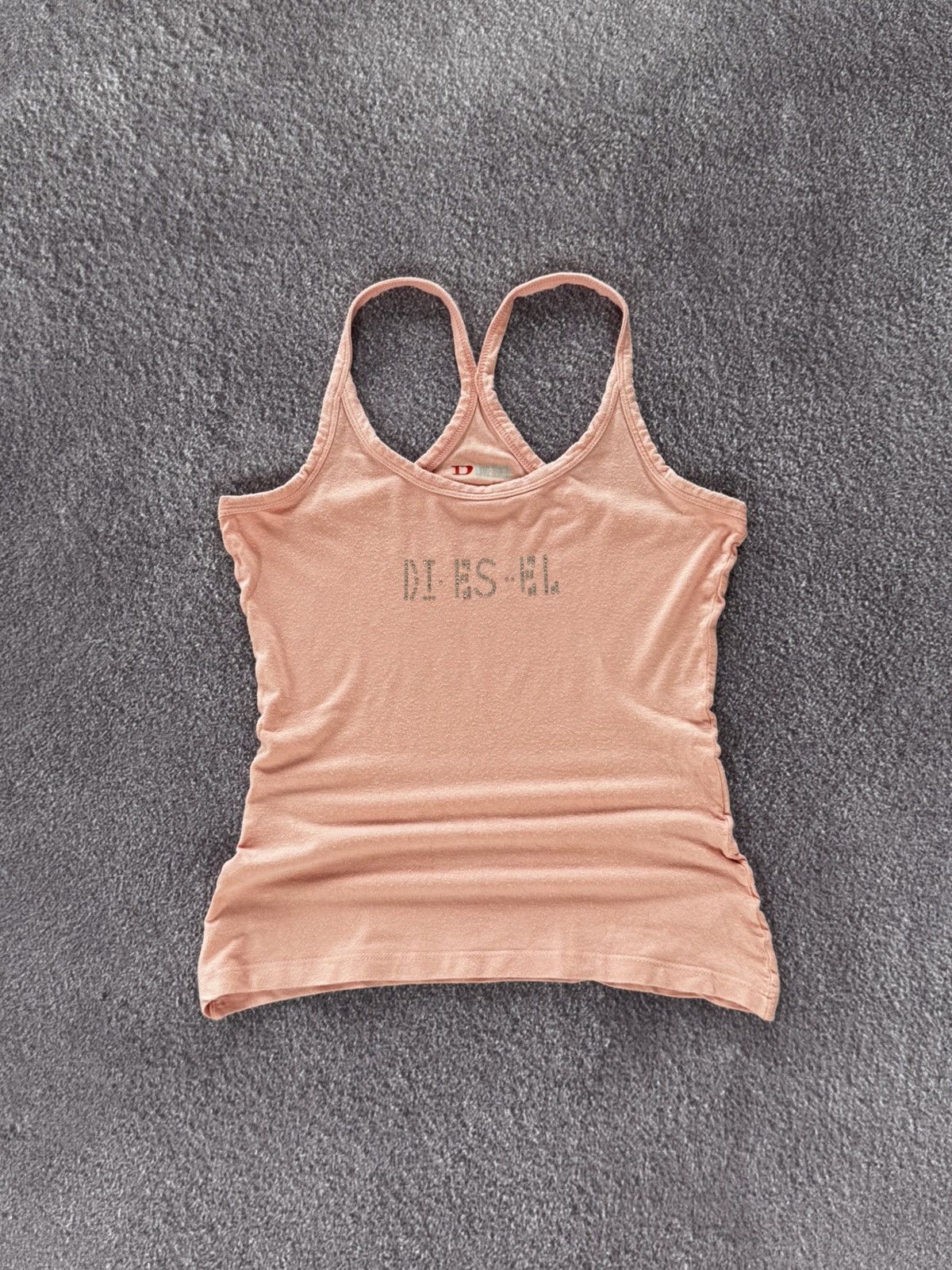 Diesel Avant Garde Vintage Y2K Diesel Sexy Rhinestones Tank Top Size M / US 6-8 / IT 42-44 - 1 Thumbnail
