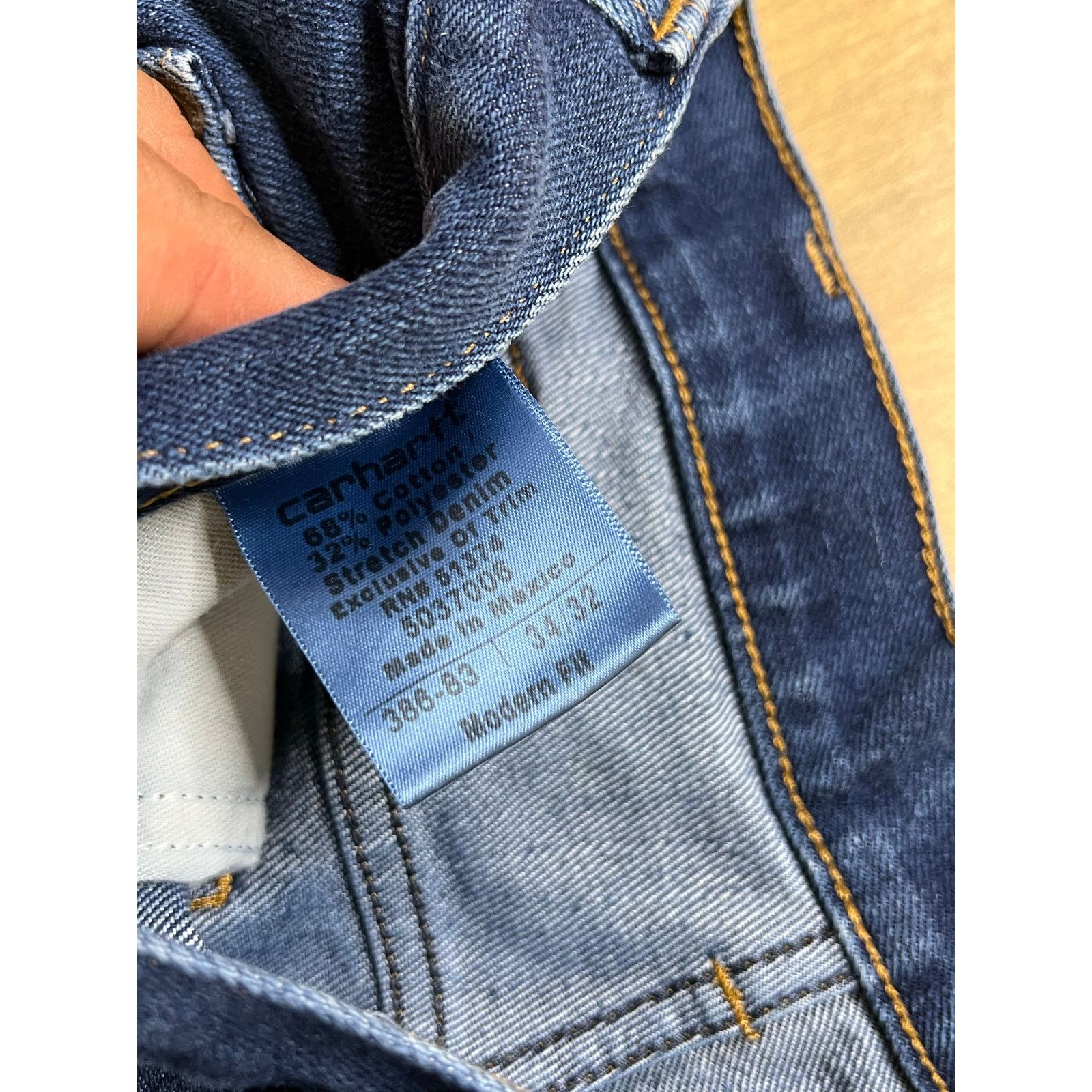 Carhartt Vintage Carhartt Jeans Mens 34x32 Blue Denim Pants Modern Size US 34 / EU 50 - 3 Thumbnail