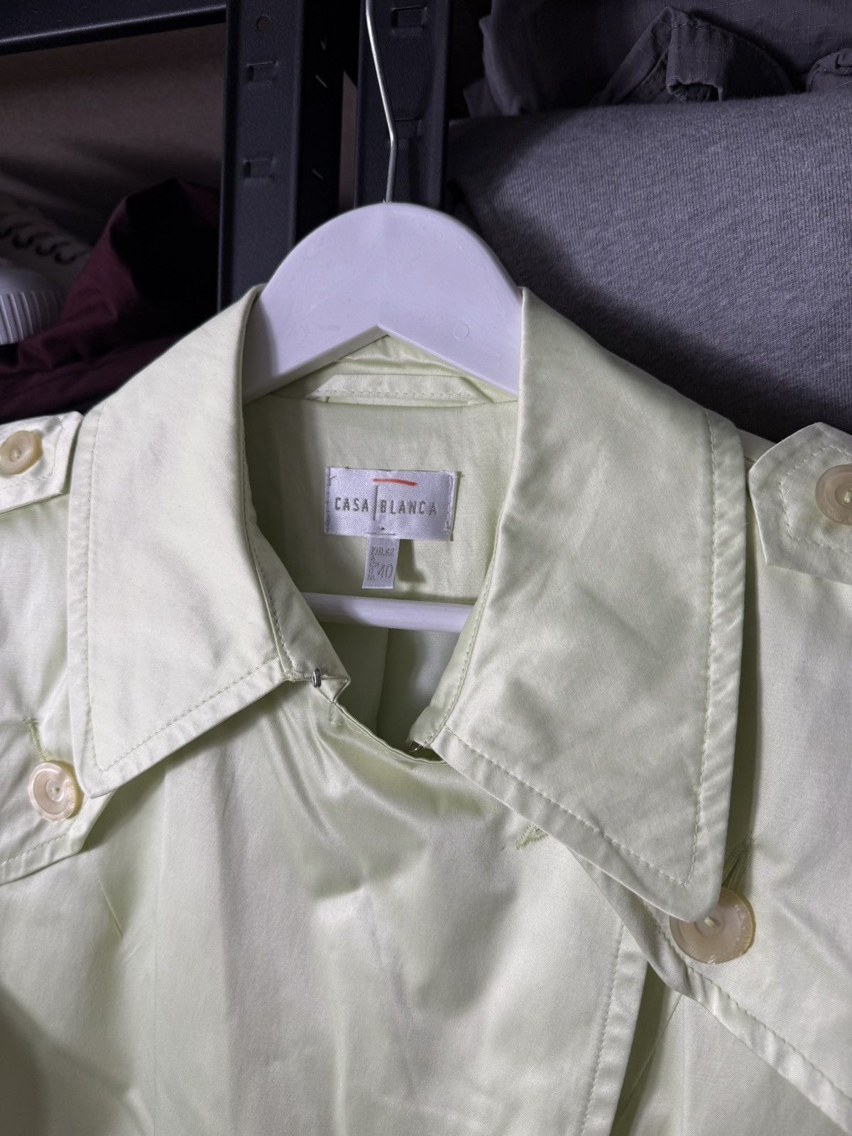 Casablanca Casablanca Women’s Trench Coat Light Green Size 40 Size S / US 4 / IT 40 - 6 Thumbnail