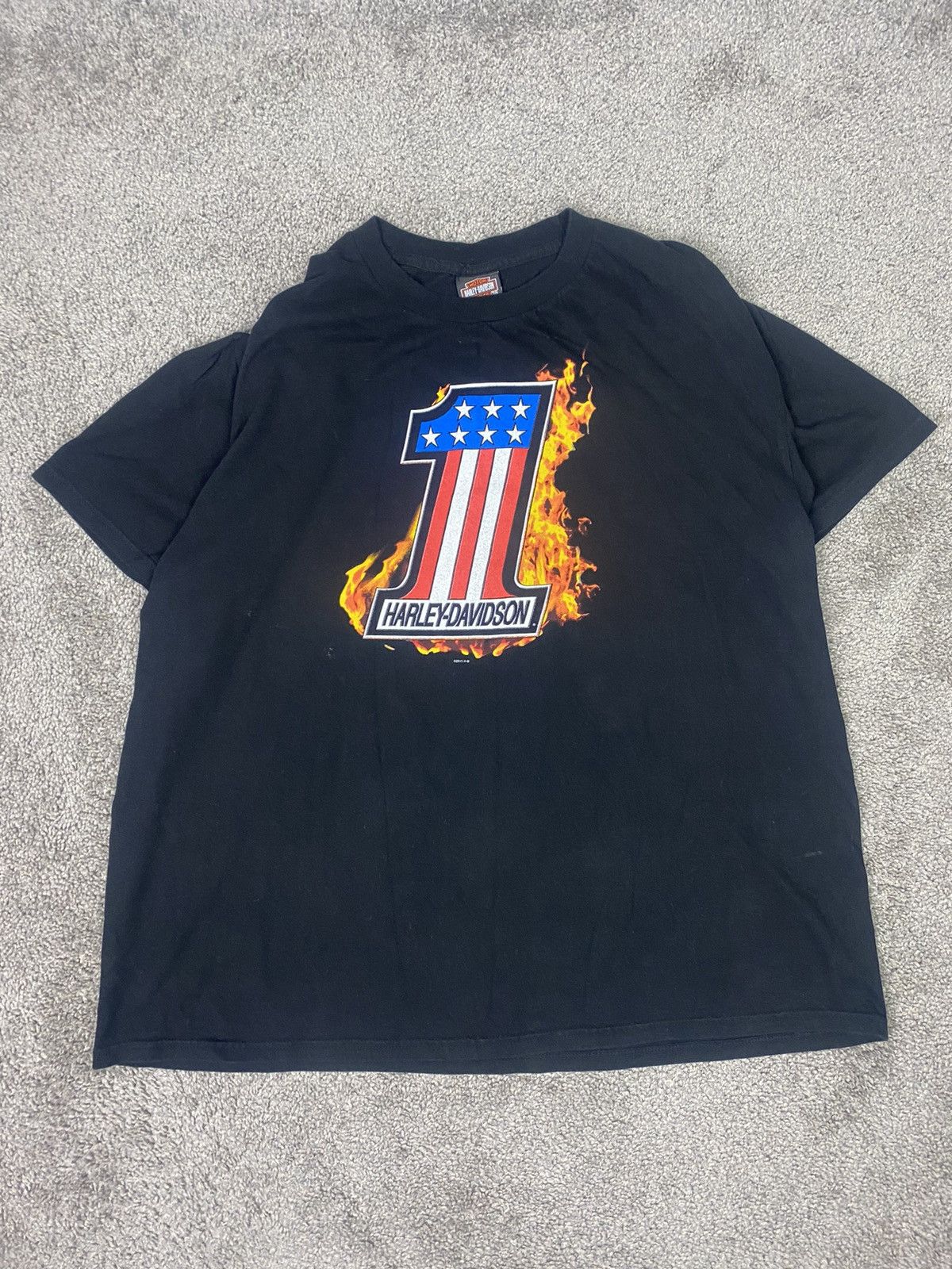Harley Davidson × Vintage Y2k black harley davidson tshirt Size US XXL / EU 58 / 5 - 1 Thumbnail
