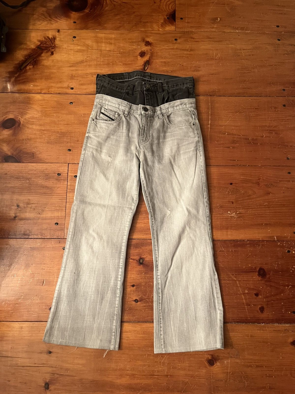 Diesel Diesel black gold double waisted jeans Size US 29 - 1 Thumbnail