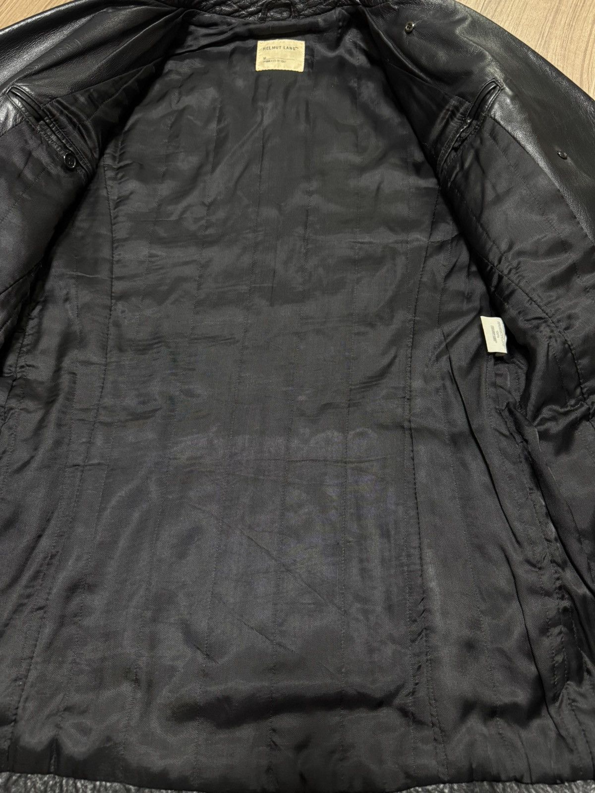 Helmut Lang Helmut Lang AW97 Double Breasted Leather Jacket Size US XS / EU 42 / 0 - 8 Thumbnail