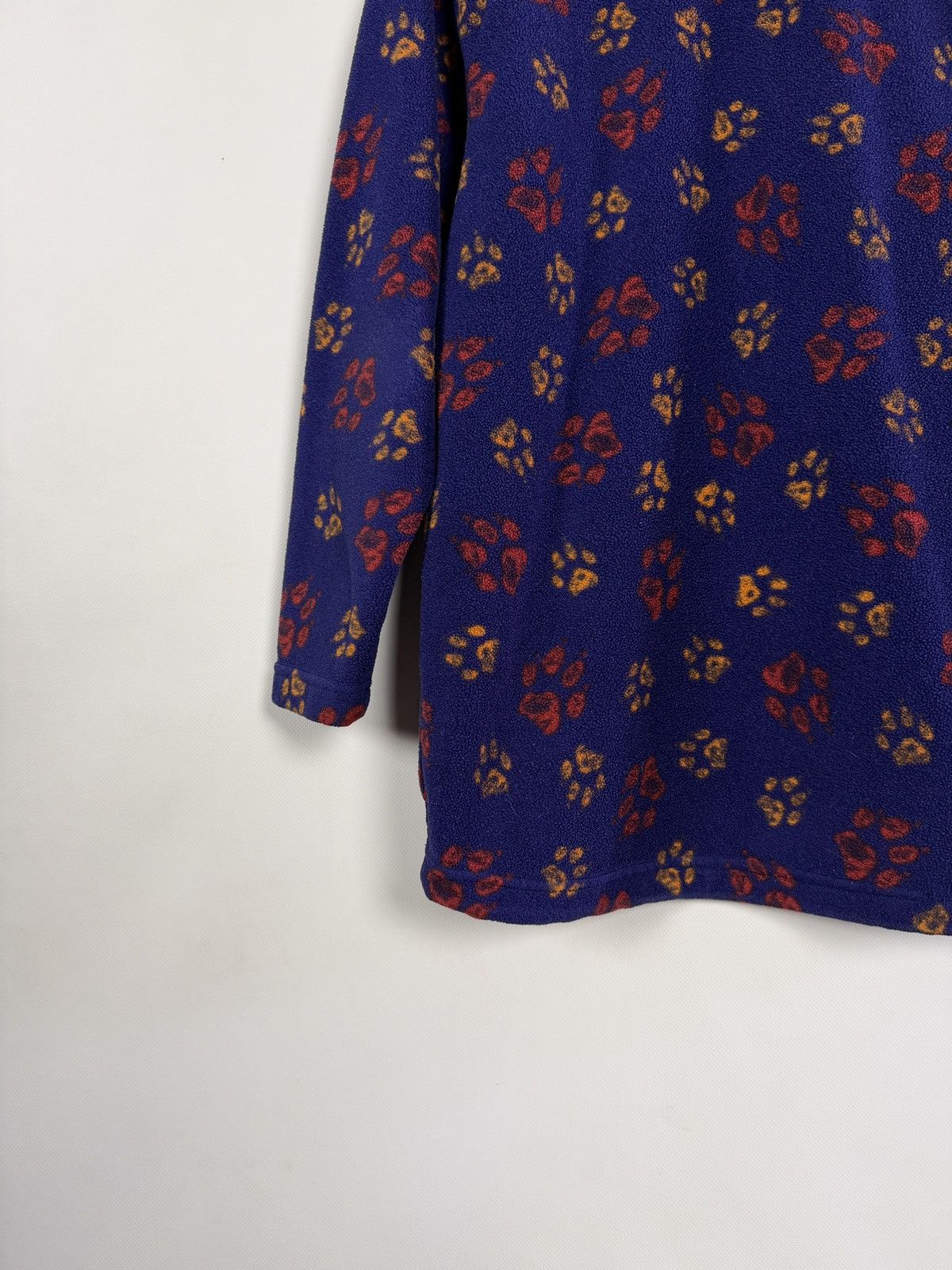 Jack Wolfskin Jack Wolfskin Paw Print Half Zip Outdoor Fleece Jacket Italy Size US S / EU 44-46 / 1 - 14 Thumbnail