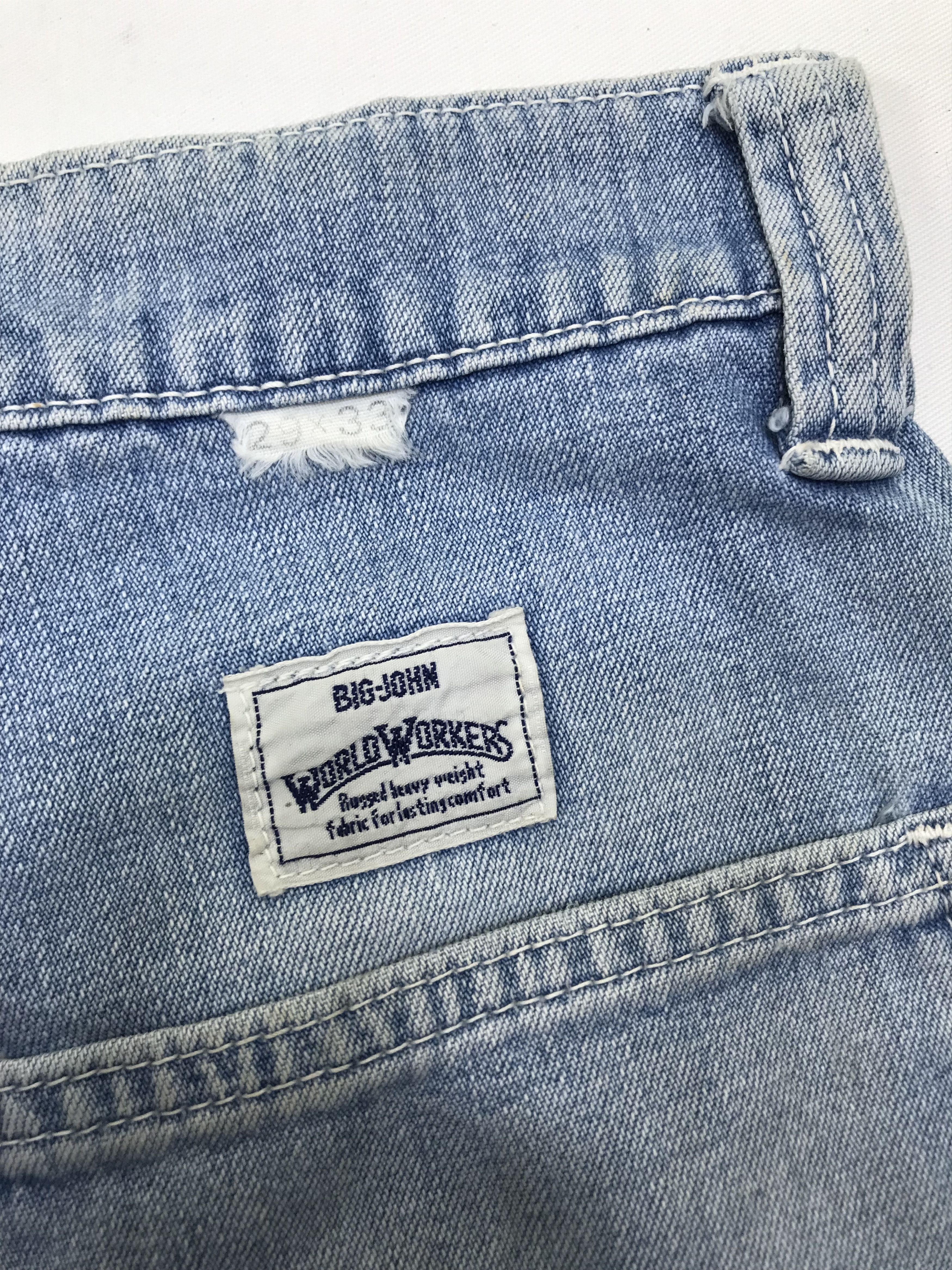 Big John Vintage Big John Light Wash Carpenter Jeans Size US 29 - 14 Thumbnail