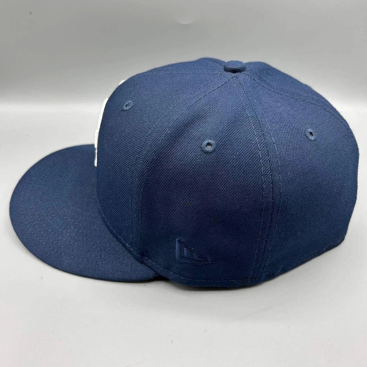 New Era Los Angeles LA Dodgers Hat Men 7 3/8 Blue Pink MLB Fitted Size ONE SIZE - 5 Thumbnail