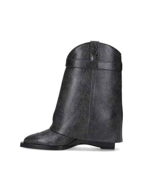 Givenchy o1w1db10325 Shark Lock Boots in Black Size US 5 / IT 35 - 4 Thumbnail