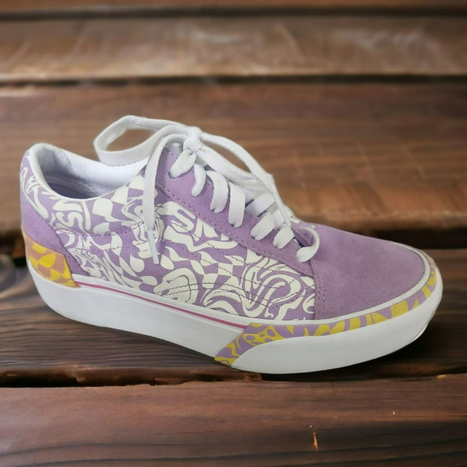 Purple platform vans sales
