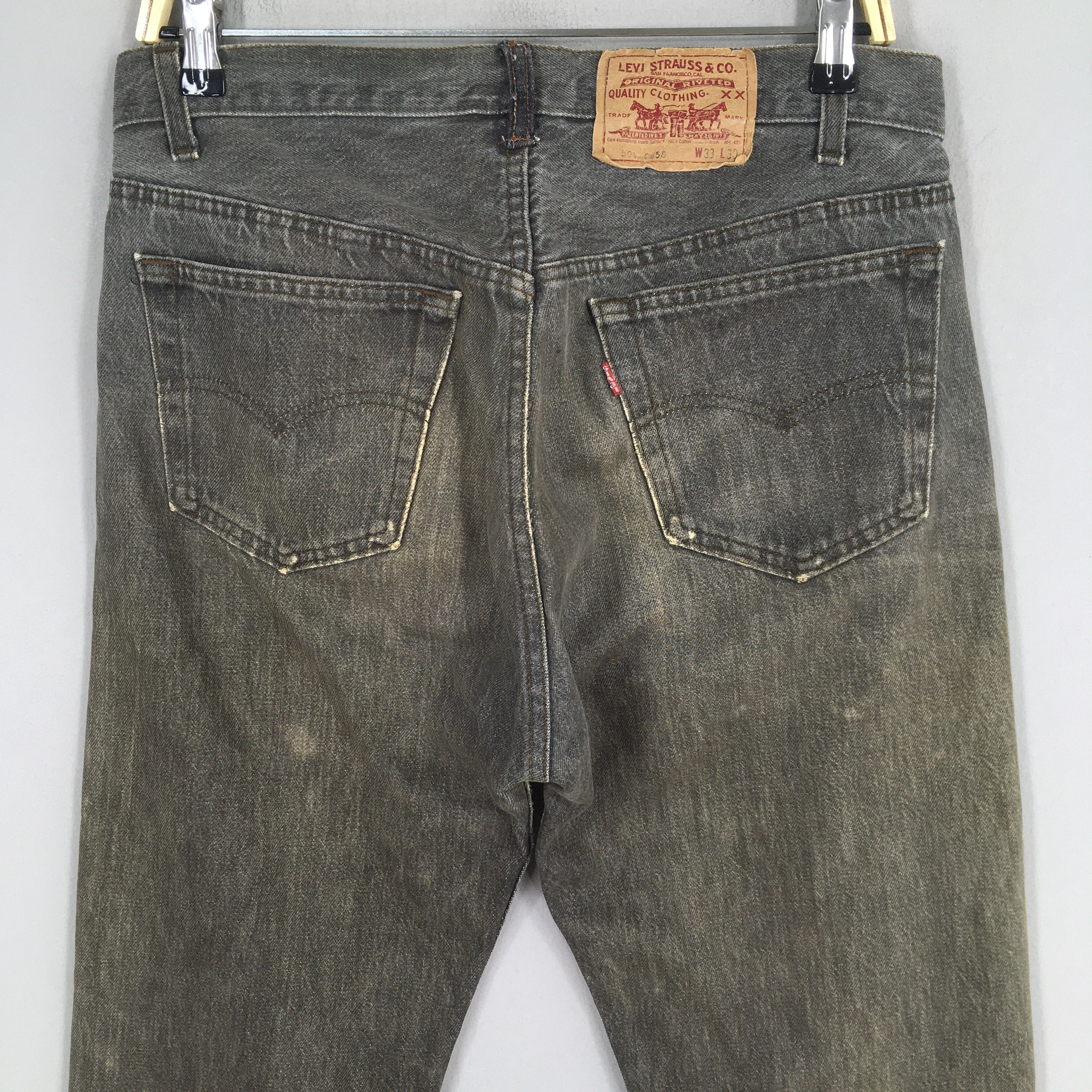 Levi's Size 31x29 Vintage 90s Levi's 501 Black Jeans S1375 Size US 31 - 9 Thumbnail