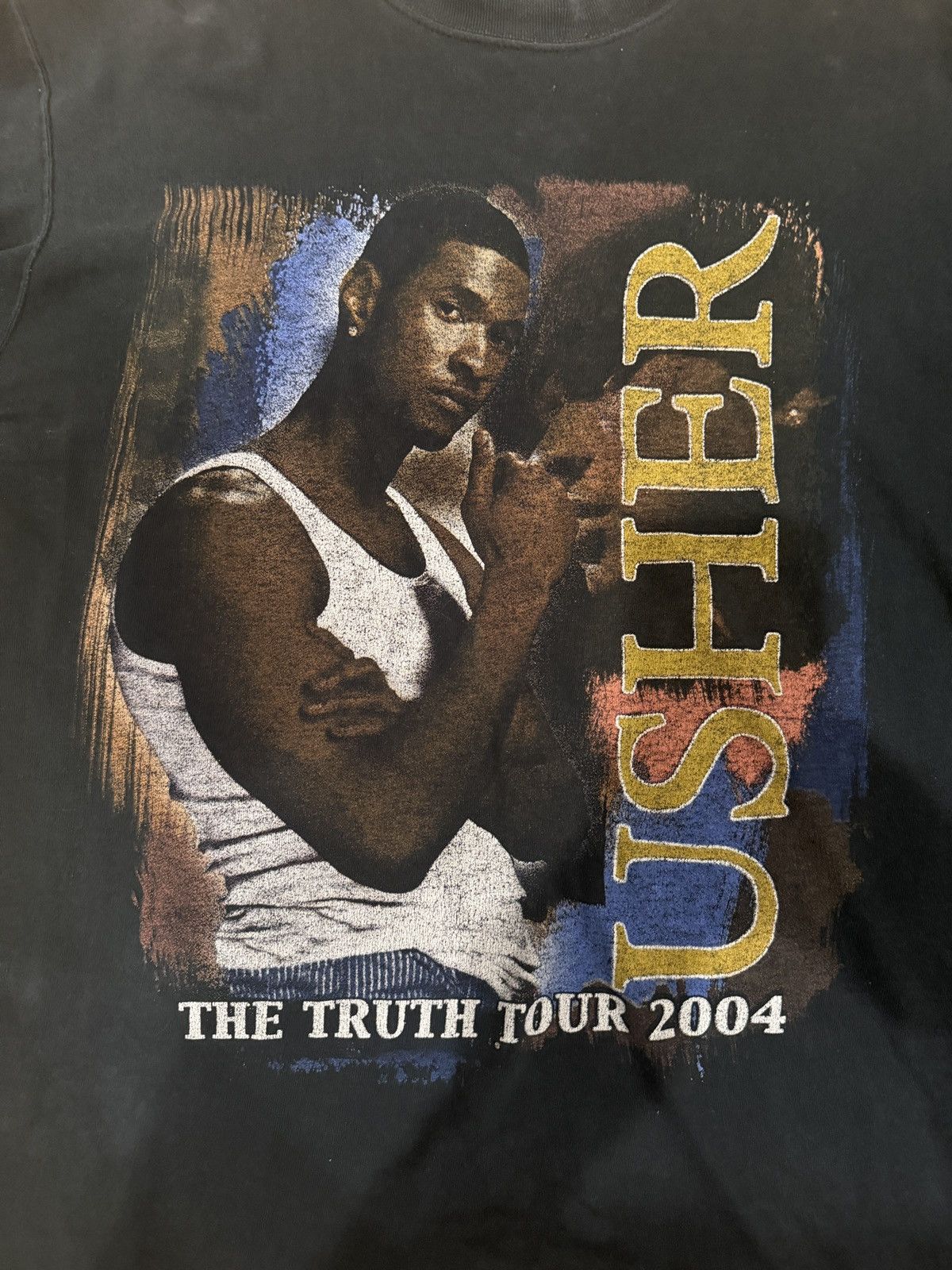 Band Tees × Vintage Vintage 2004 usher truth tour Size US L / EU 52-54 / 3 - 2 Thumbnail