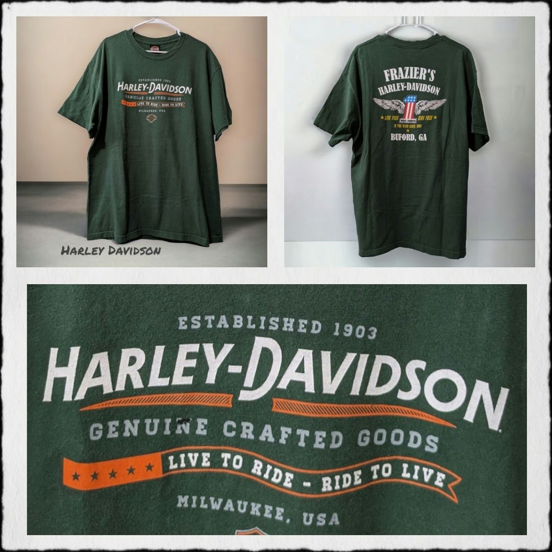 Harley Davidson Harley Davidson Live to Ride Ride to Live T-Shirt. Men's XL Size US XL / EU 56 / 4 - 8 Thumbnail