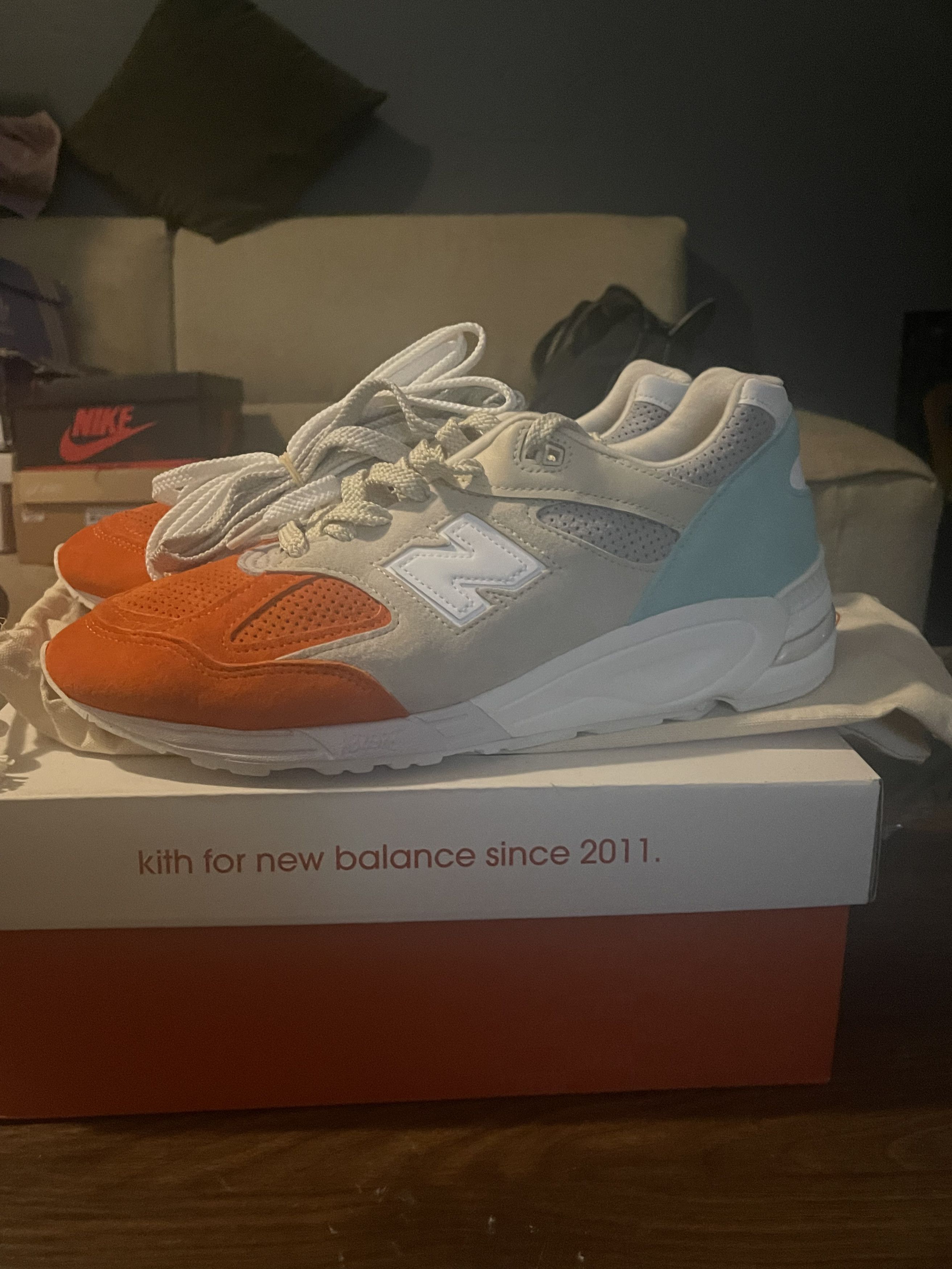 Kith × New Balance New Balance Kith x 990v2 Made in USA Cyclades size 12 Size US 12 / EU 45 - 6 Thumbnail