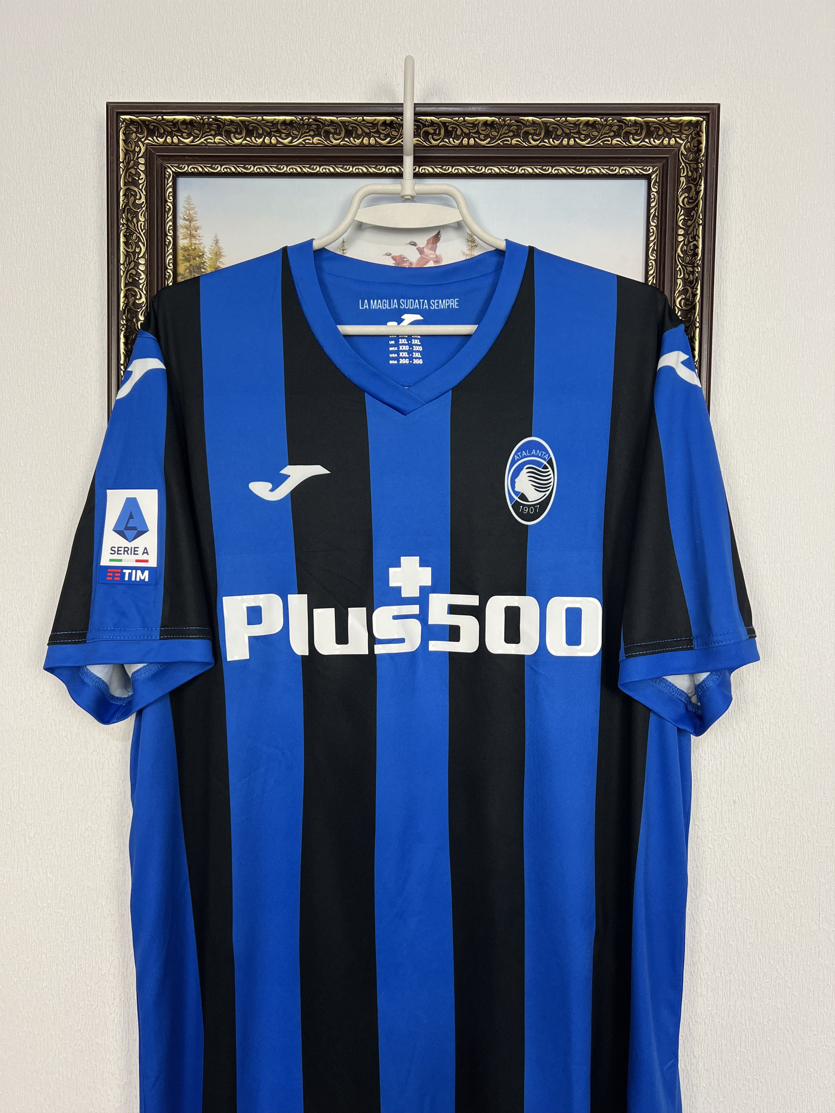 Joma Atalanta football shirt 2022 Soccer Joma #17 Hojlund Jersey Size US XXL / EU 58 / 5 - 6 Thumbnail
