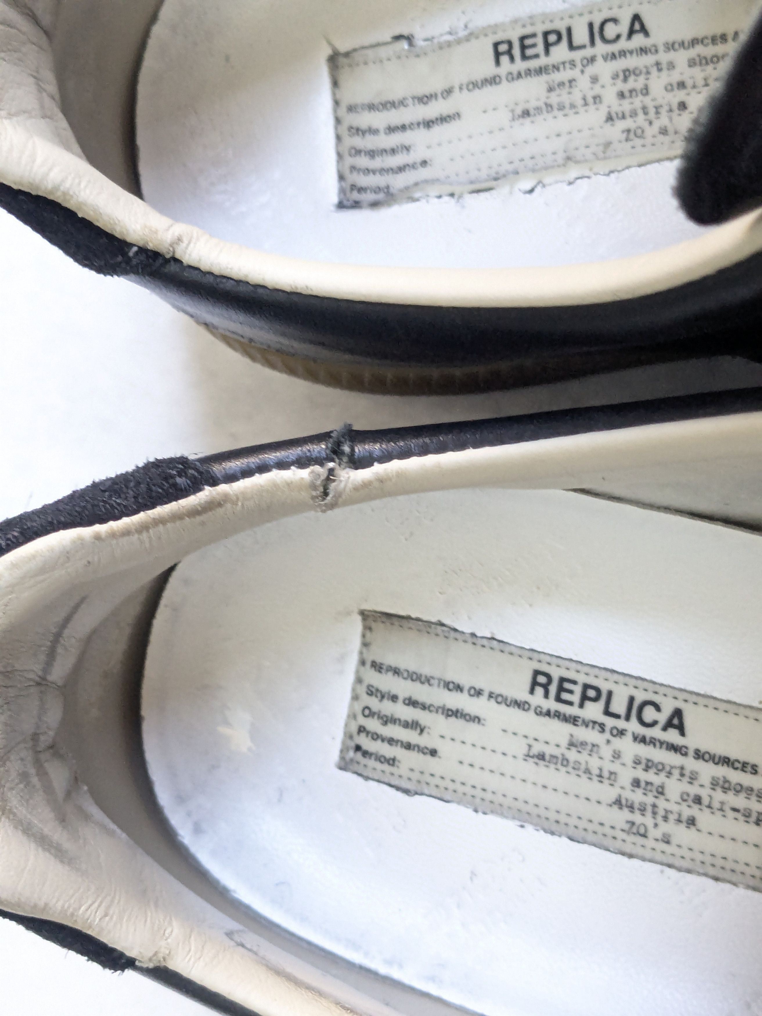 Maison Margiela Maison Margiela GAT Replica Black 11.5 44.5 Gum Low Size US 11.5 / EU 44-45 - 13 Thumbnail