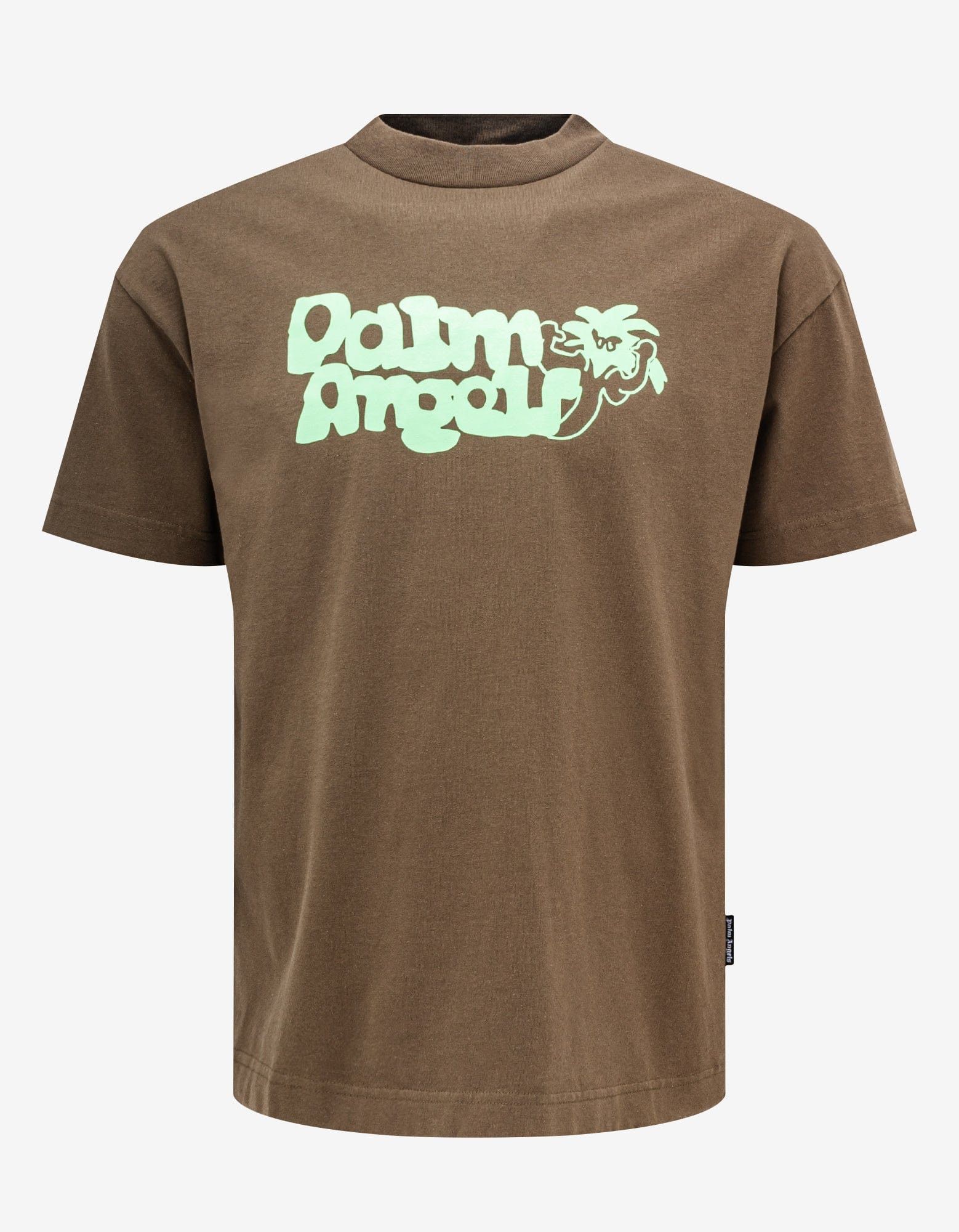 image of Palm Angels Brown Viper Logo T-Shirt, Men's (Size Large)