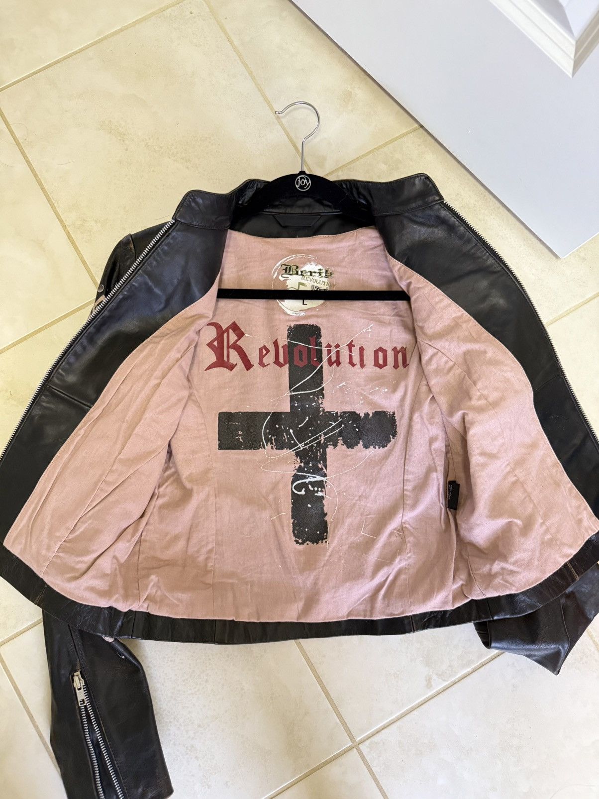 Christian Audigier × Ed Hardy × Japanese Brand japanese archive studded leather jacket Size S / US 4 / IT 40 - 3 Thumbnail