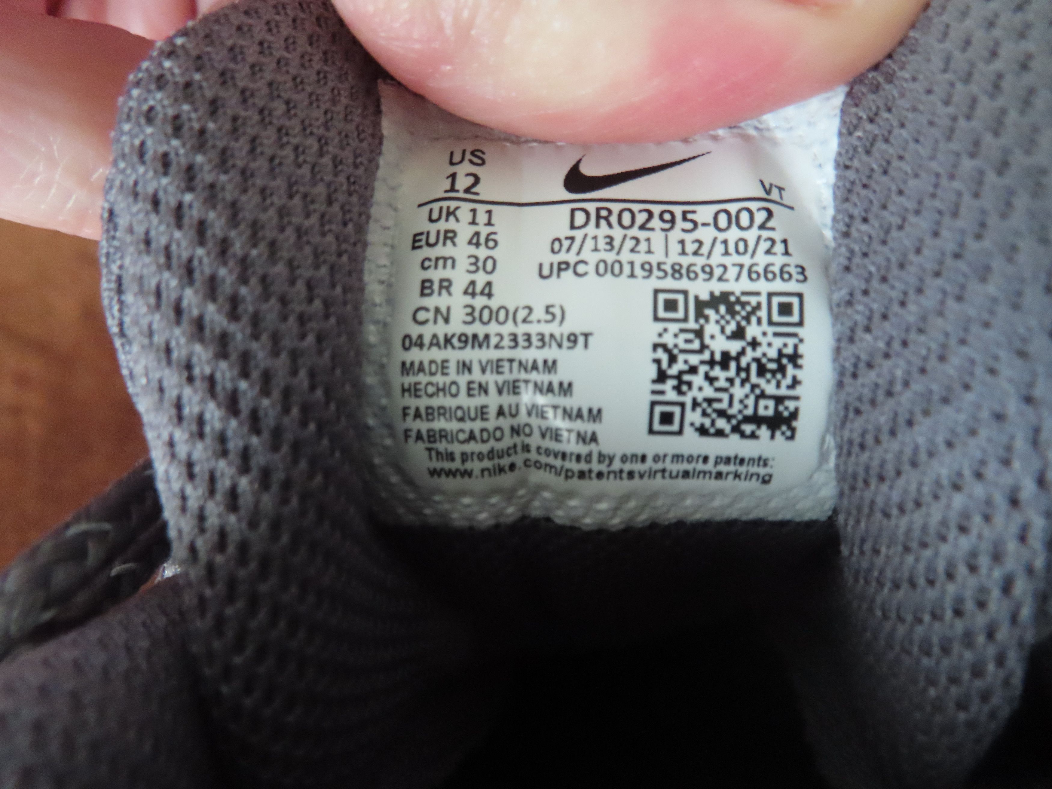 Designer × Nike Nike Air Max 95 Iron Grey Black Cool Grey DR0295 002 Size US 12 / EU 45 - 6 Thumbnail