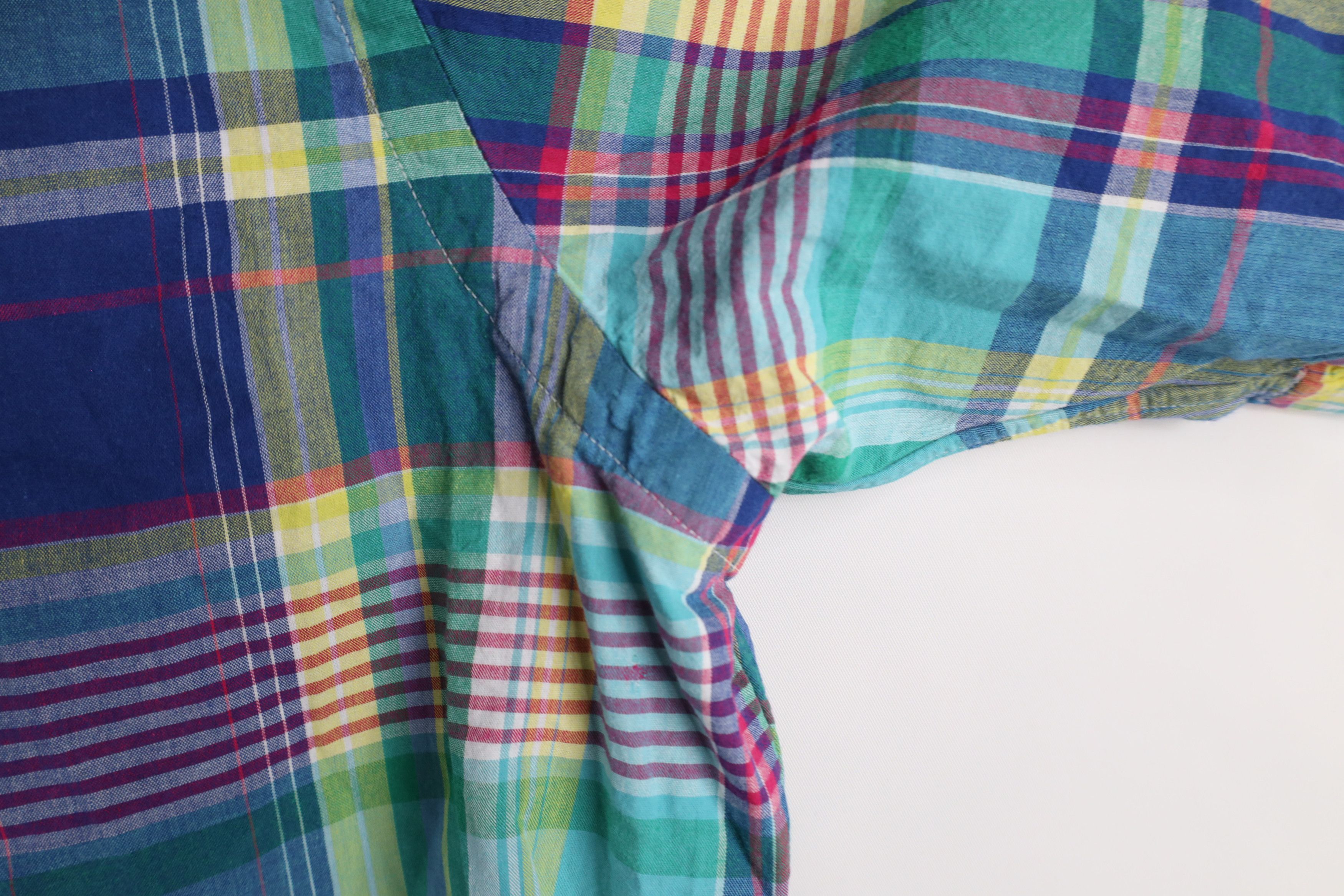 Ralph Lauren × Vintage Vintage 90s Ralph Lauren Madras Plaid Button Down Shirt Size US M / EU 48-50 / 2 - 8 Thumbnail