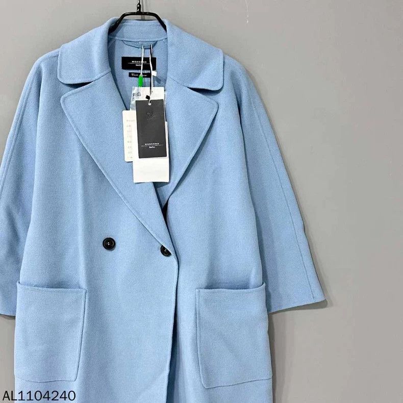 Max Mara Max Mara Light blue wool coat Size S / US 4 / IT 40 - 2 Thumbnail