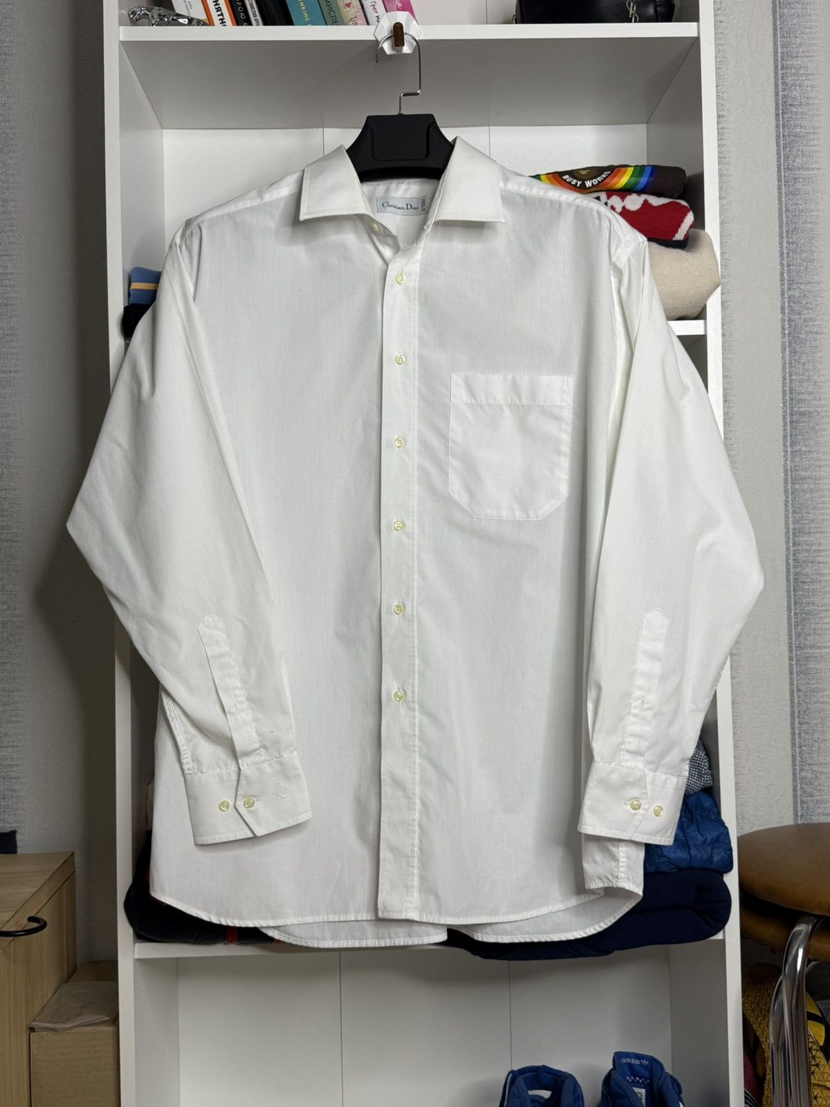 Christian Dior Monsieur Christian Dior vintage shirt size 17 1/2 44-5 Size 44R - 1 Thumbnail