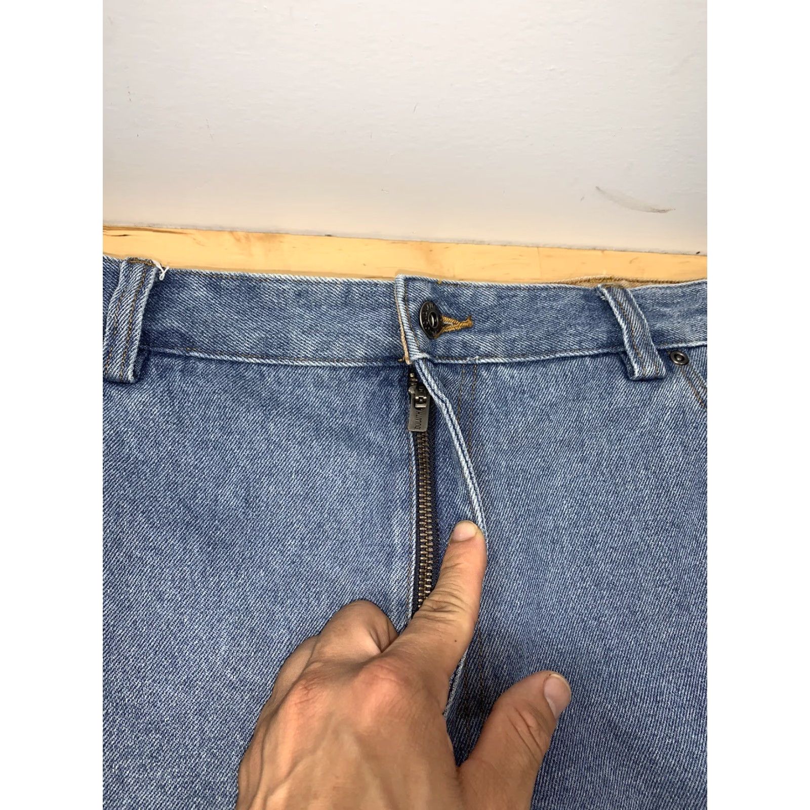 CO Duluth Denim Jeans 44x34 Jeans Men Duluth Denim Blue Regular Straight Workwear 44 34 Mens Size US 44 / EU 60 - 6 Thumbnail