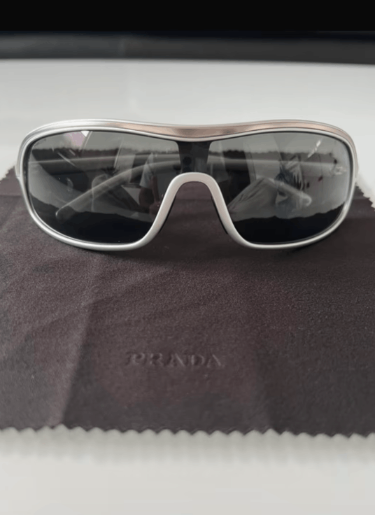 Prada PRADA Sunglasses SPR 06D Star Sport Metal Shield Oval Wrap Size ONE SIZE - 3 Thumbnail