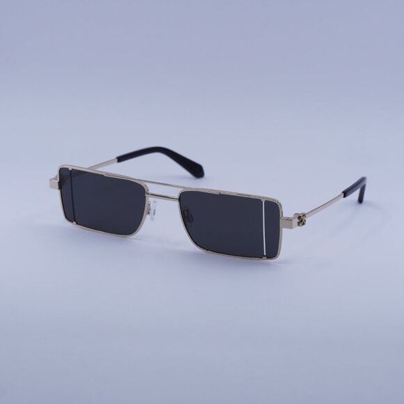 Off-White OERI14A CORTEZ 7607 Sunglasses Gold Rectangle