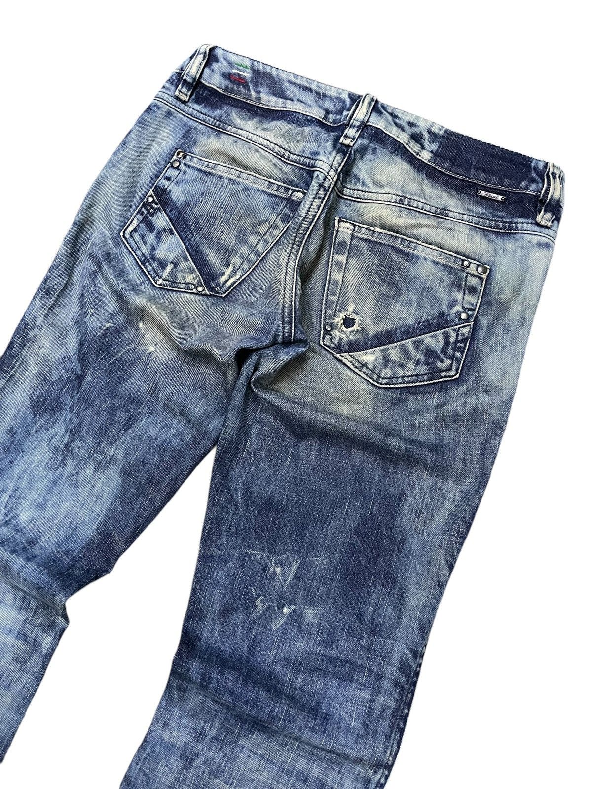 Diesel × Diesel Black Gold Diesel Enzyme Oil Wash Muddy Distressed Jeans Size US 28 / EU 44 - 14 Thumbnail