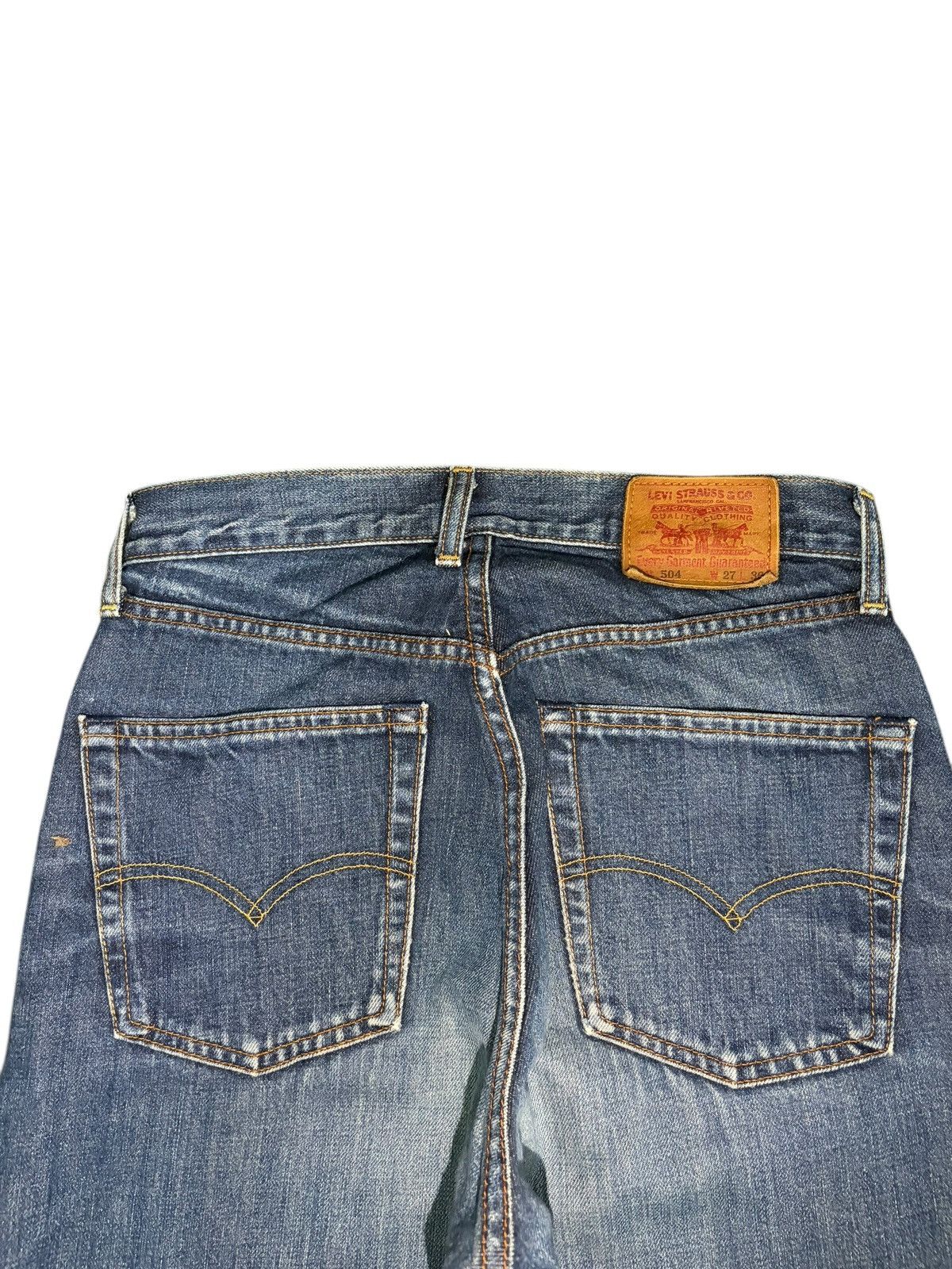 Levi's Vintage 90s Levis 504 Distressed Wideleg Baggy Jeans Size US 27 - 4 Thumbnail